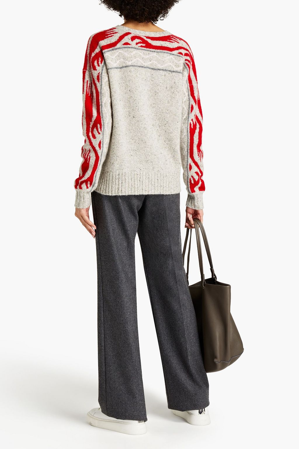 AUTUMN CASHMERE Donegal intarsia-knit cashmere sweater