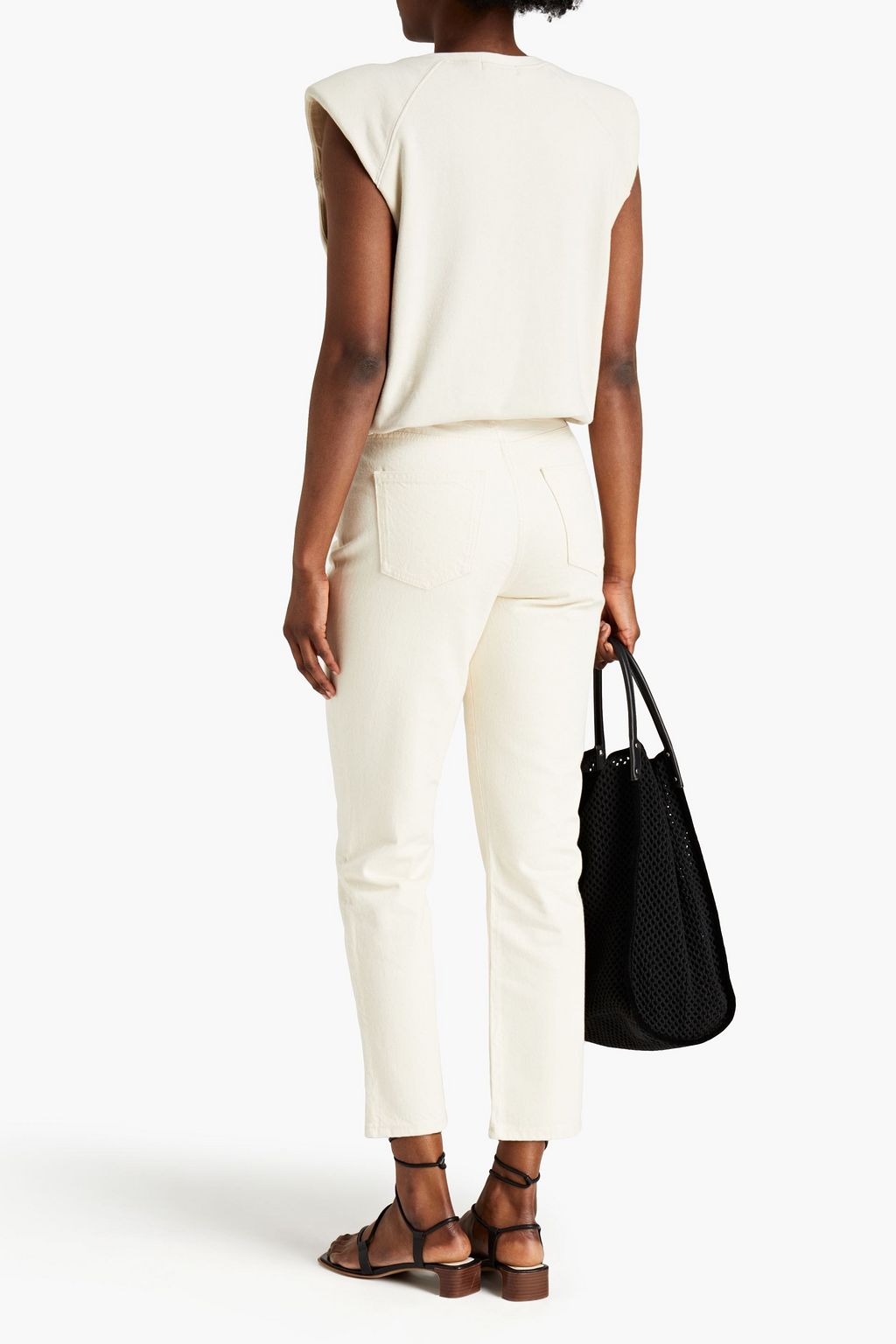 TRIARCHY High-rise straight-leg jeans
