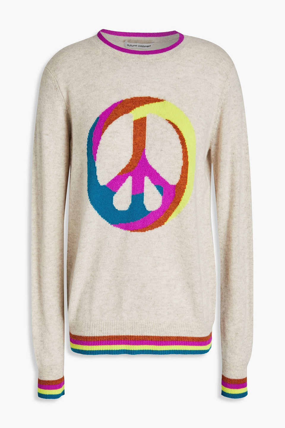 Autumn Cashmere Intarsia cashmere sweater