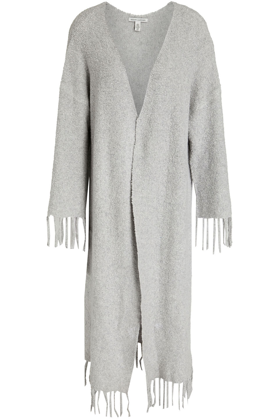 Autumn Cashmere Metallic bouclé-knit merino wool-blend hoodie