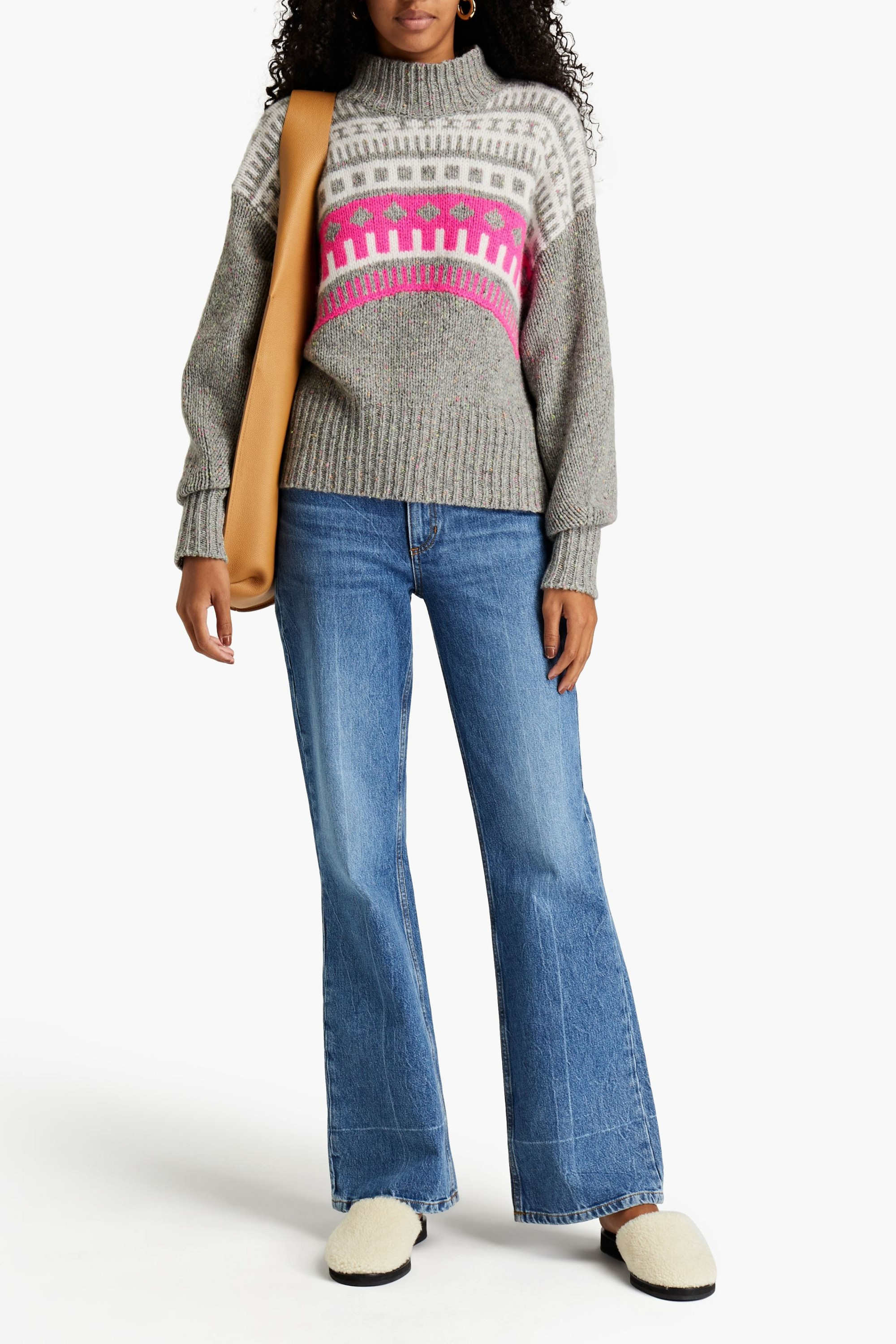 Autumn Cashmere Fair Isle cashmere sweater