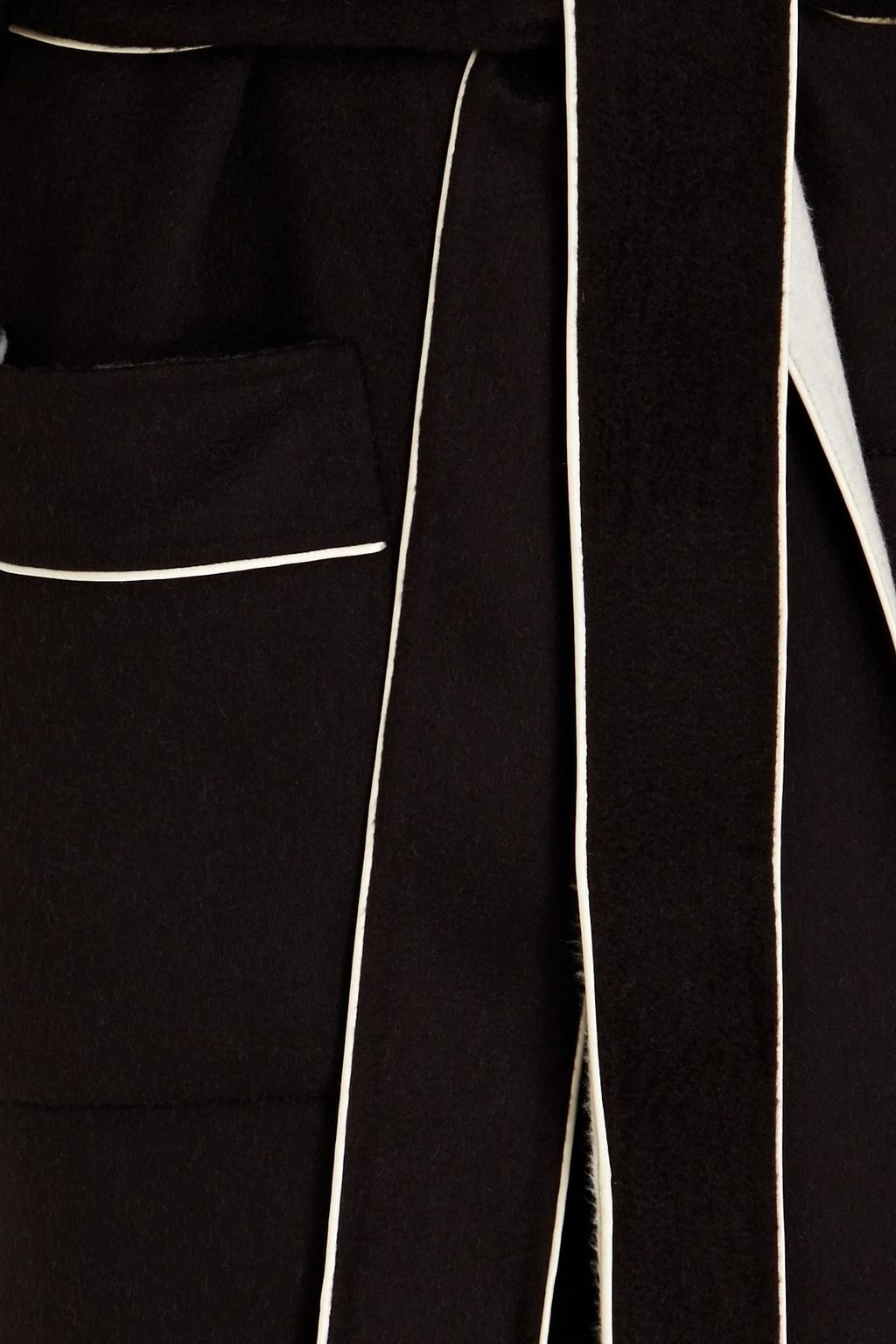 DOLCE & GABBANA Belted cashmere and wool-blend coat
