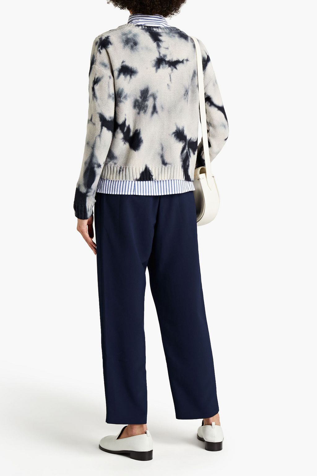 AUTUMN CASHMERE Tie-dyed cable-knit cardigan