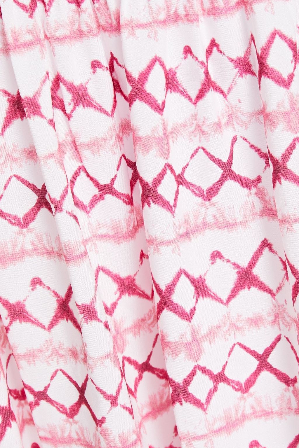 HEIDI KLEIN Crochet-trimmed printed voile mini dress