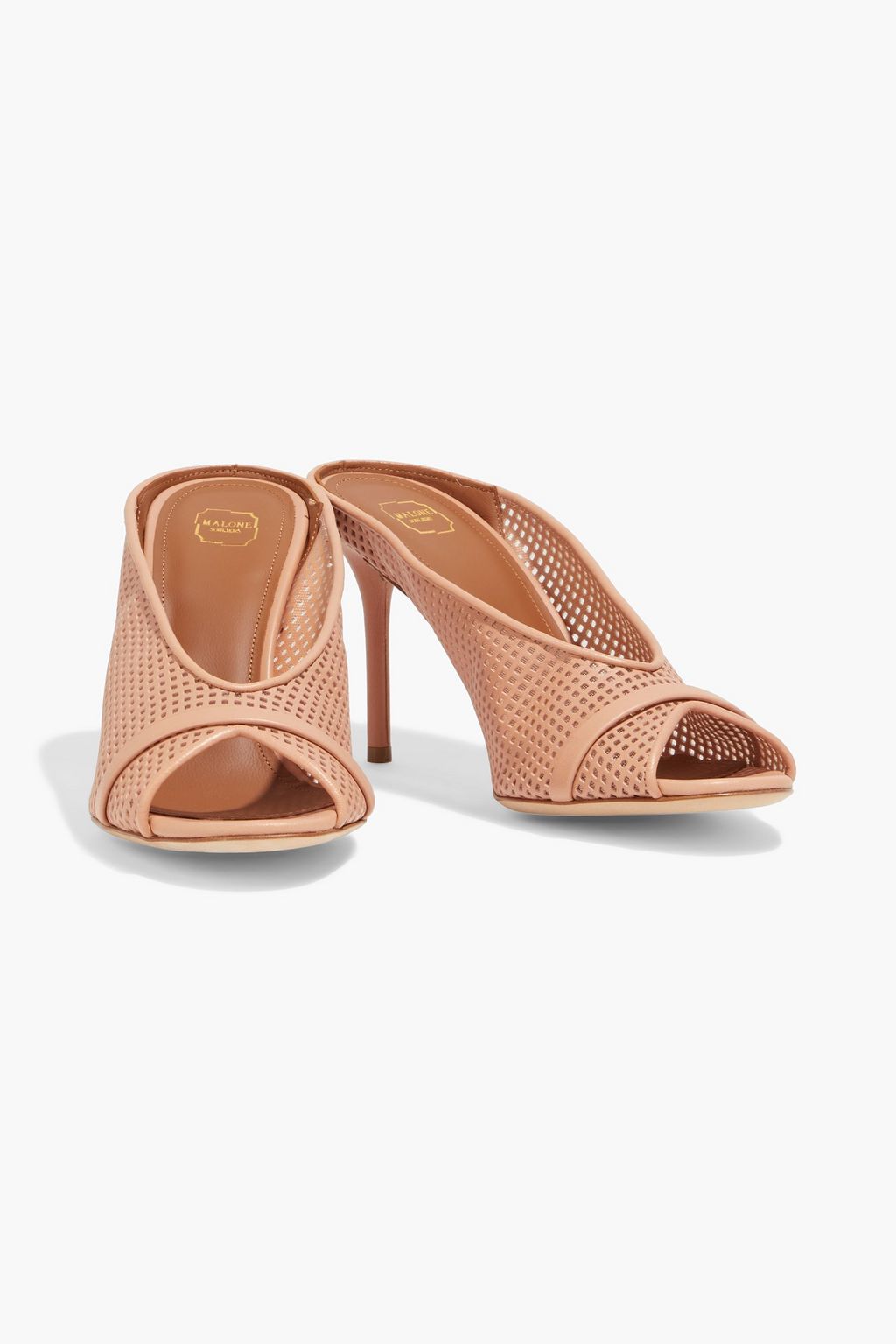 MALONE SOULIERS Charlize レザー ミュール レーザーカット