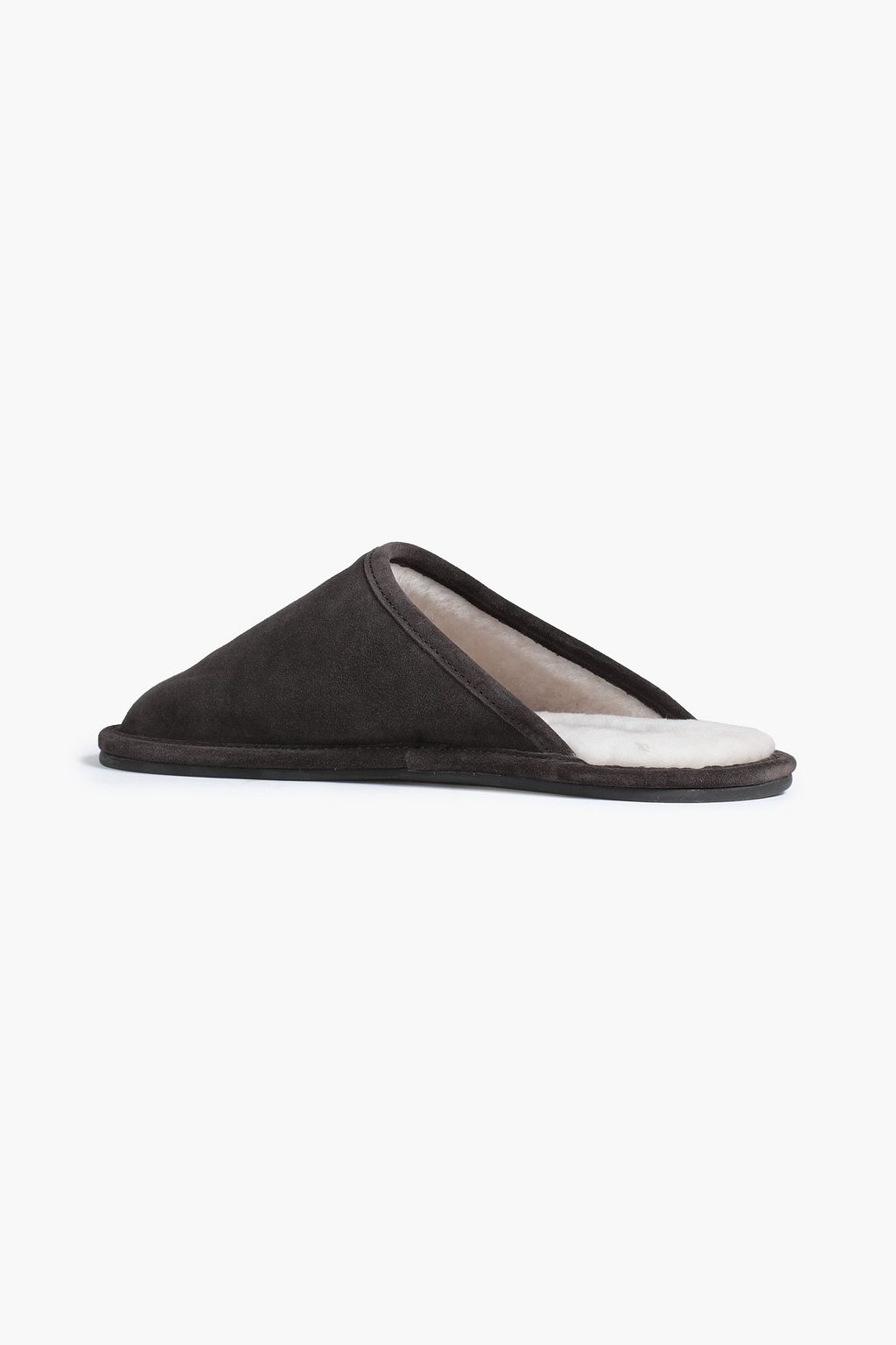 VINCE. Hampton shearling-lined suede slippers