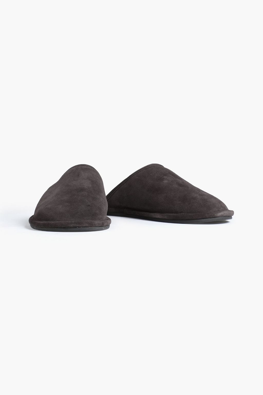 VINCE. Hampton shearling-lined suede slippers