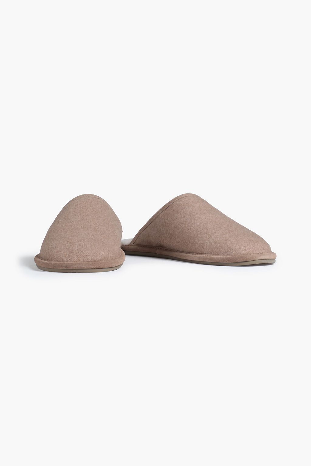 VINCE. Hampton shearling-lined felt slippers