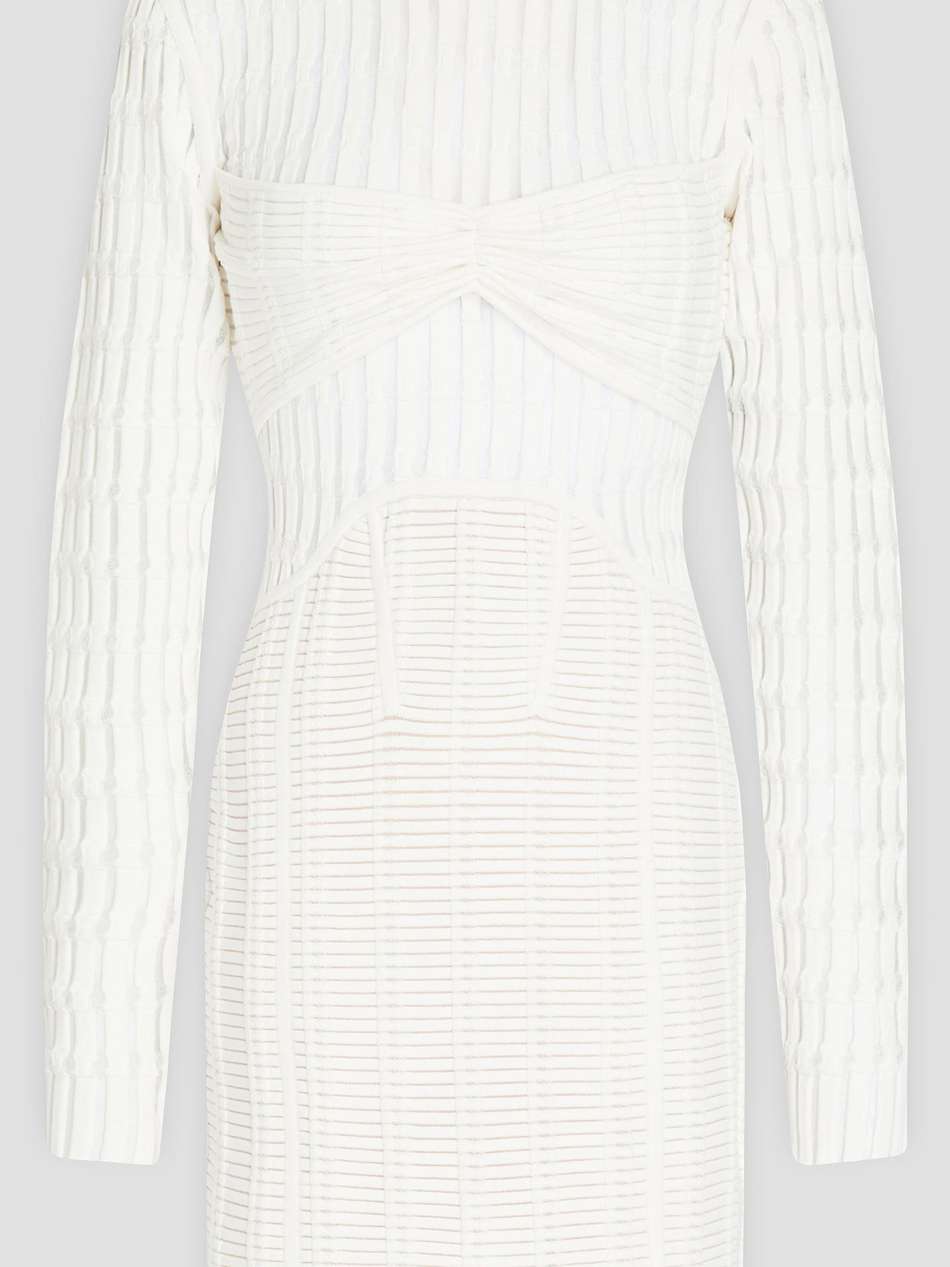 burnout bandage mini dress