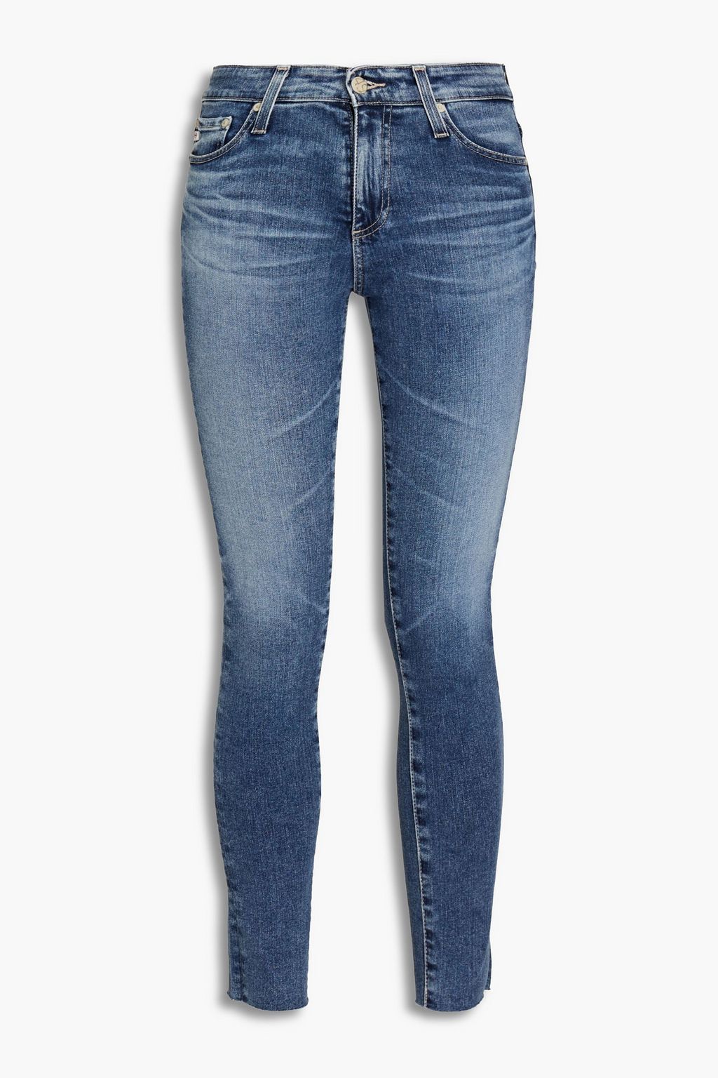 Farrah cropped high-rise skinny jeans 