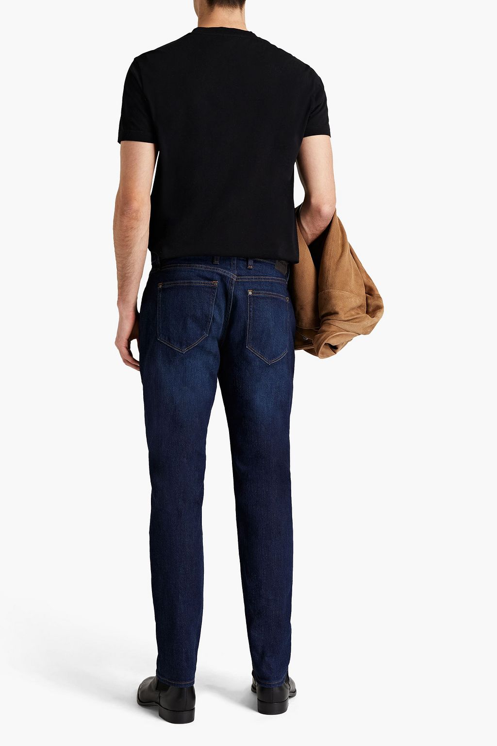 MICHAEL KORS Jeans mit schmalem Bein und Sitzfalten aus Denim