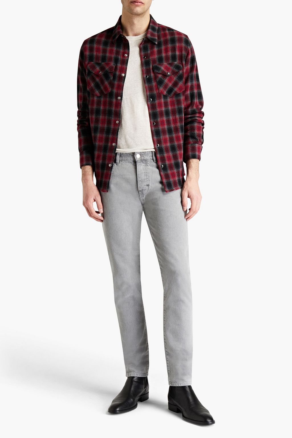 IRO Shelley checked cotton shirt