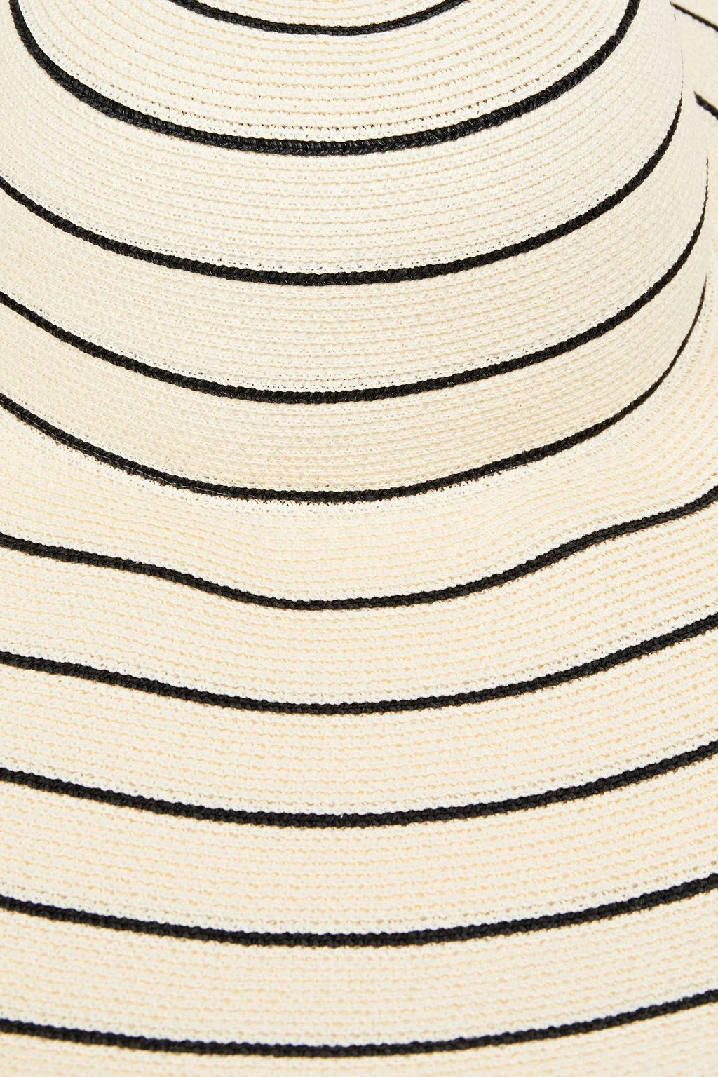 EUGENIA KIM Striped paper-blend sunhat