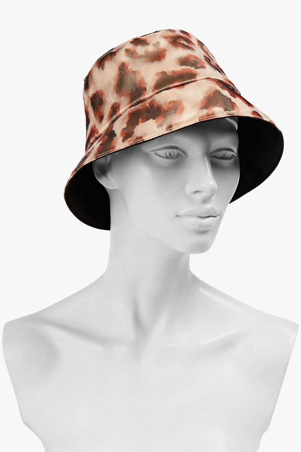 EUGENIA KIM Charlie leopard-print organza bucket hat