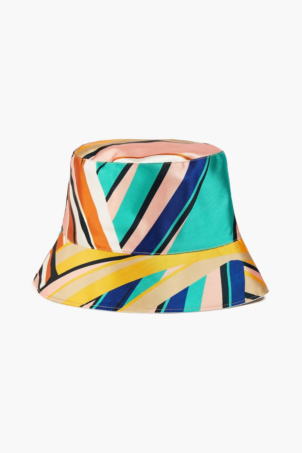 Multicolor Charlie printed satin-twill 