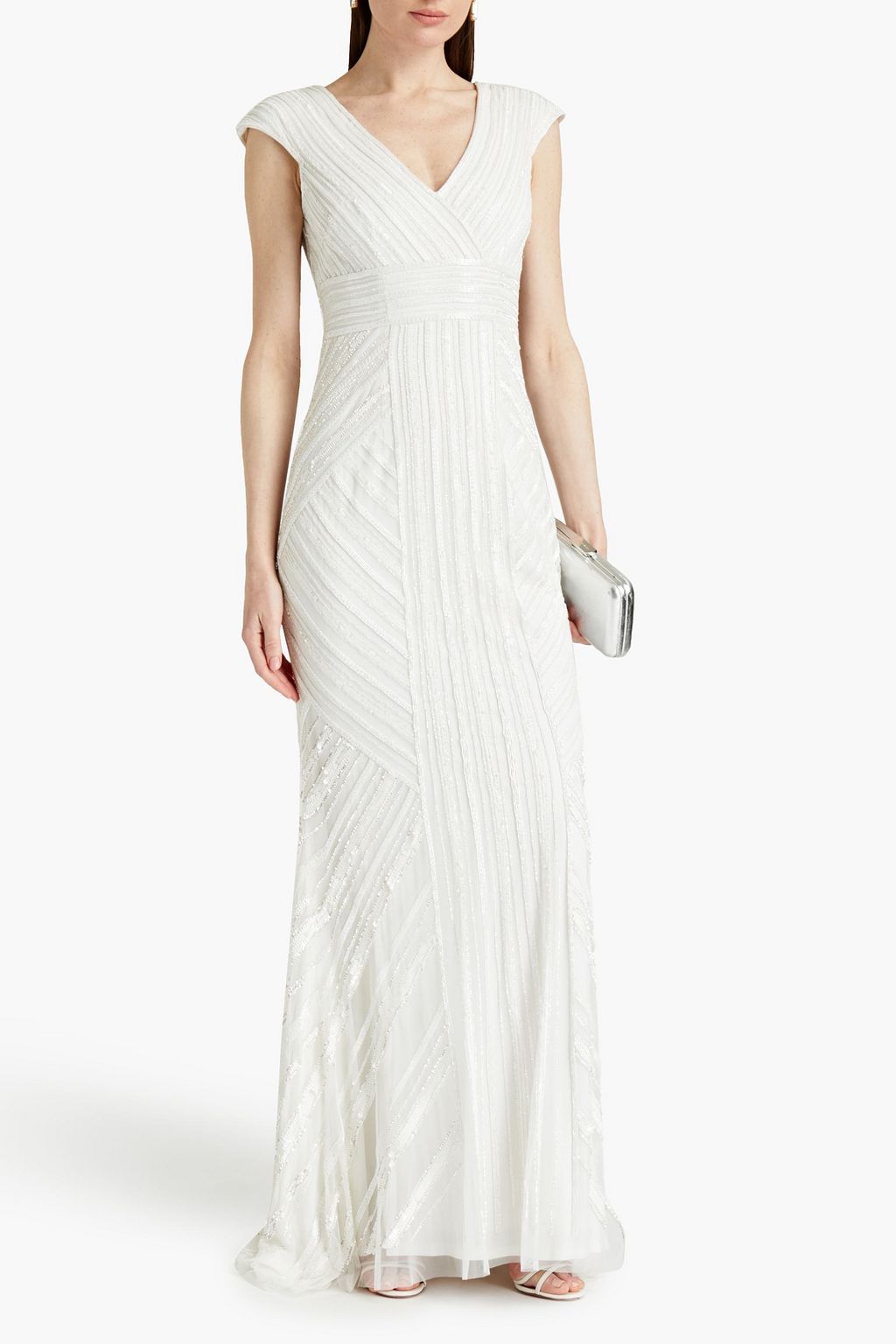 THEIA Renee embellished tulle bridal gown