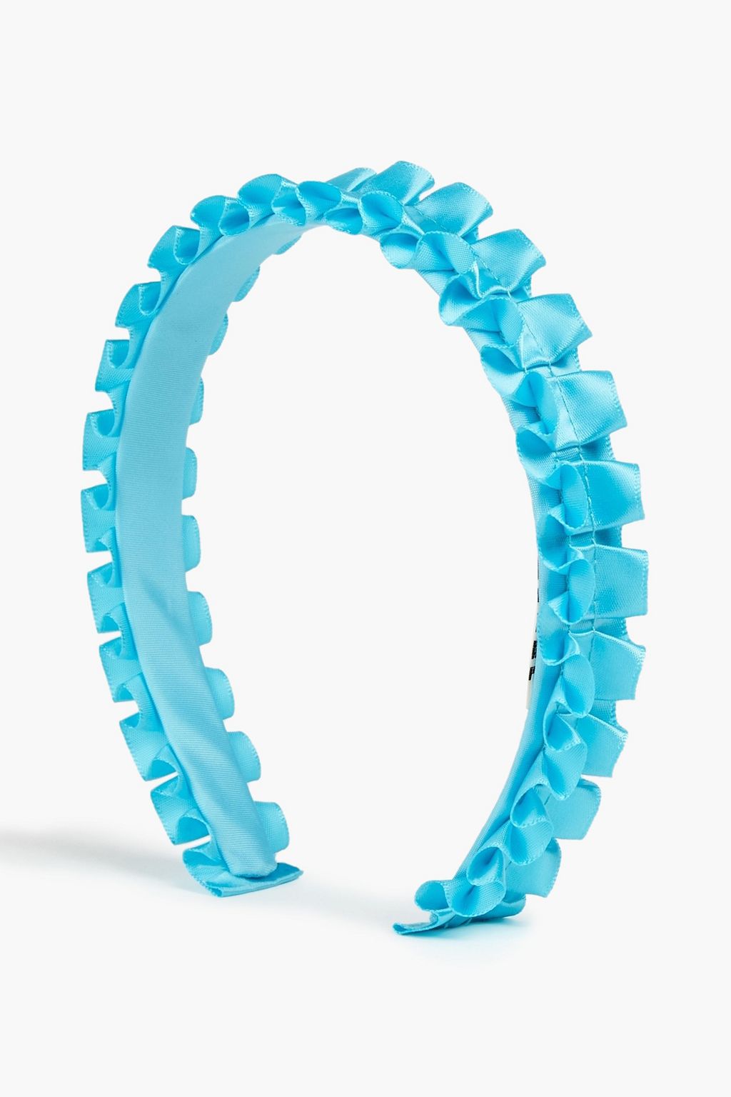 EUGENIA KIM Ruffled satin headband