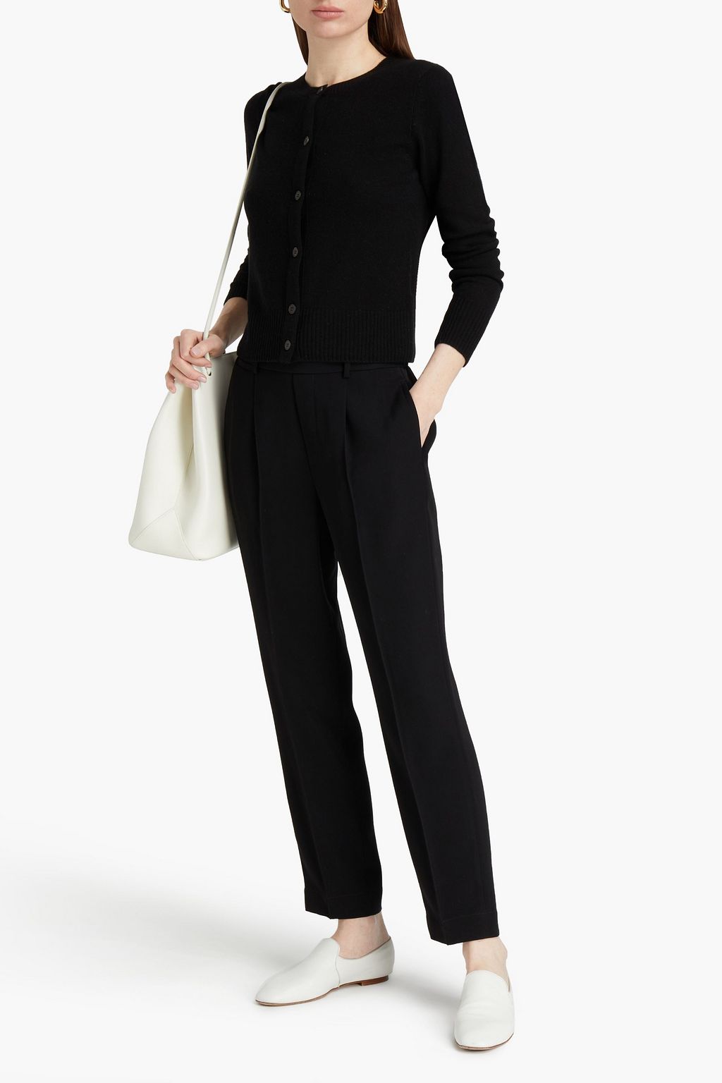 VINCE. Cropped cady tapered pants