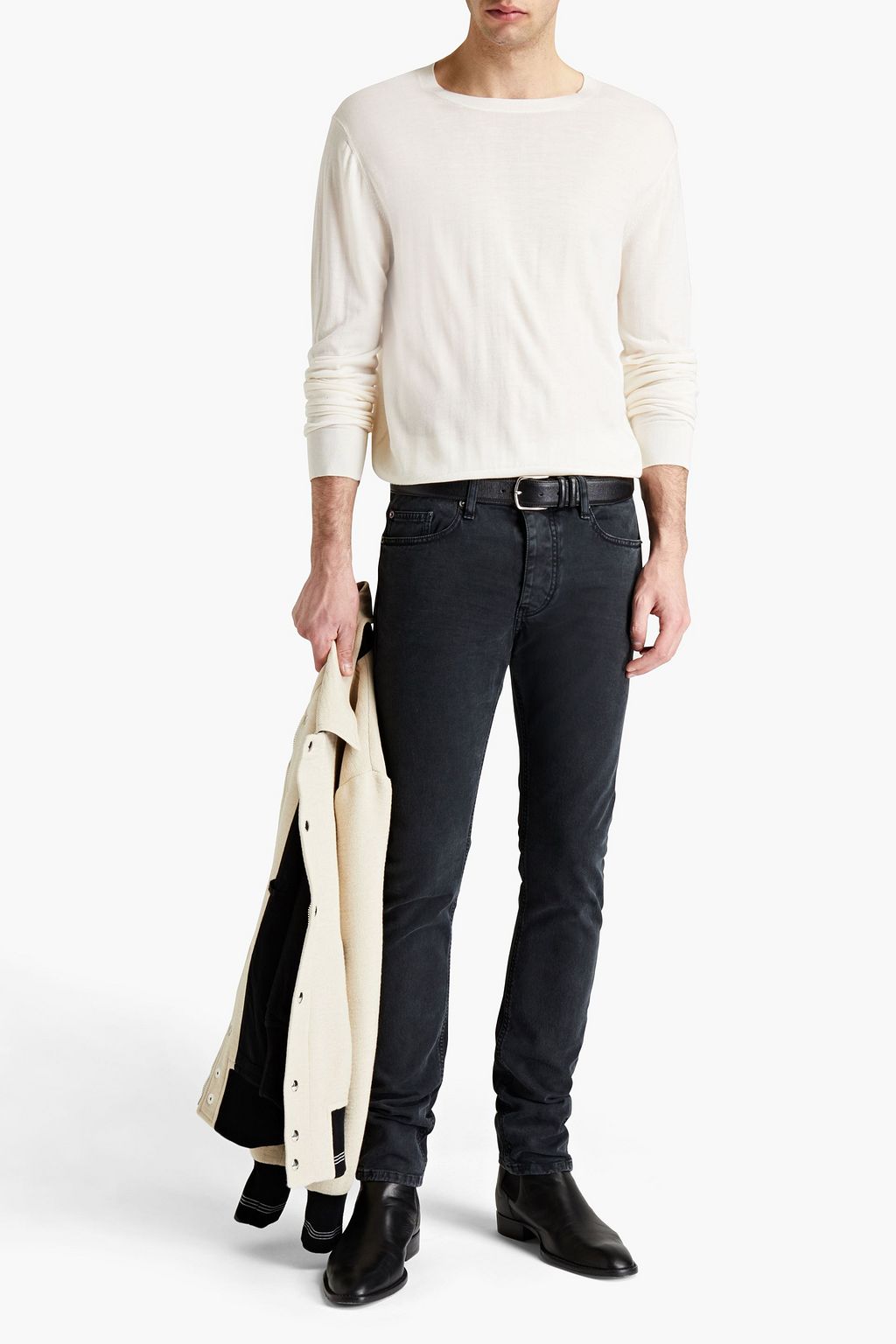 IRO Arno mélange merino wool sweater