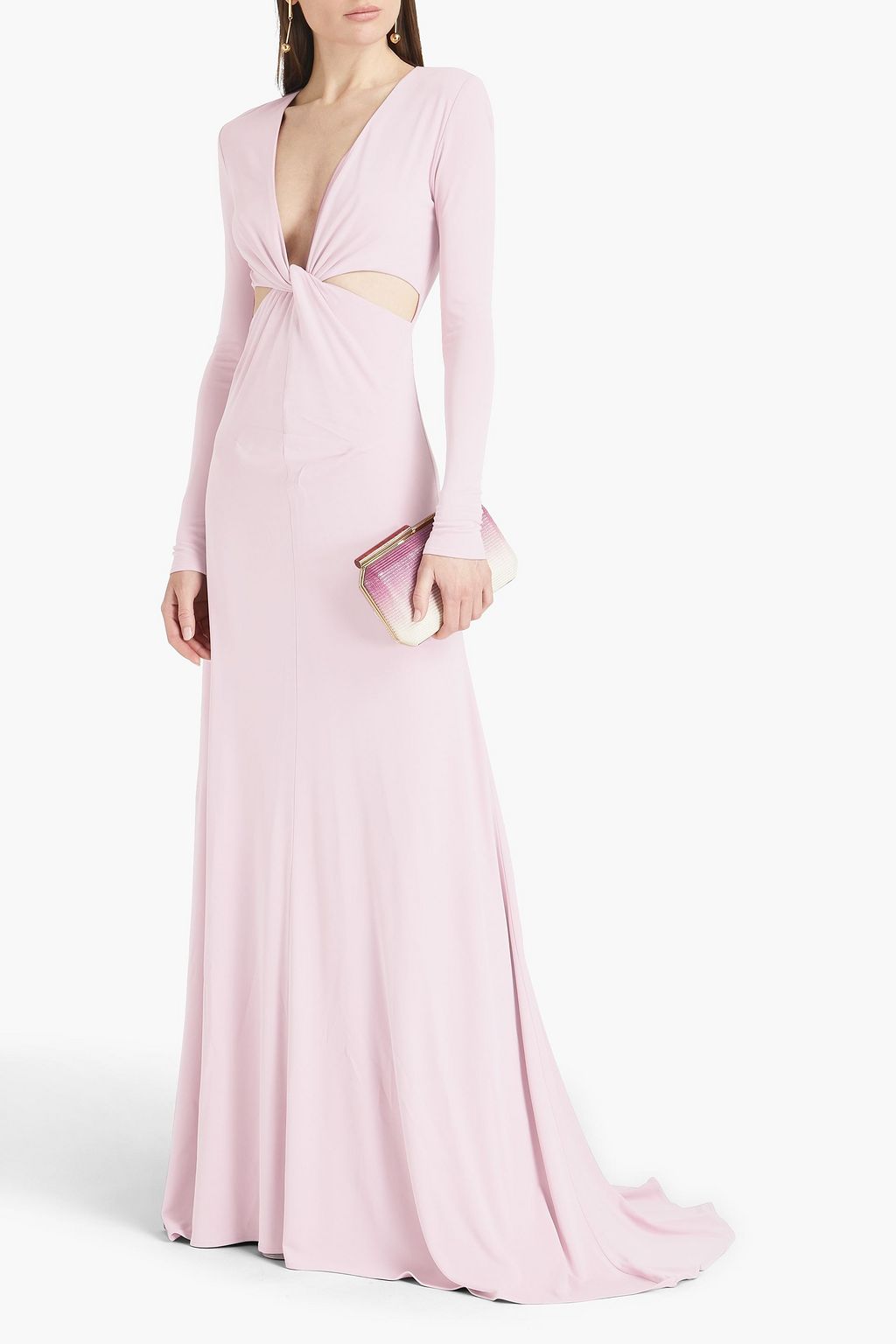 HALSTON Andie twisted jersey gown