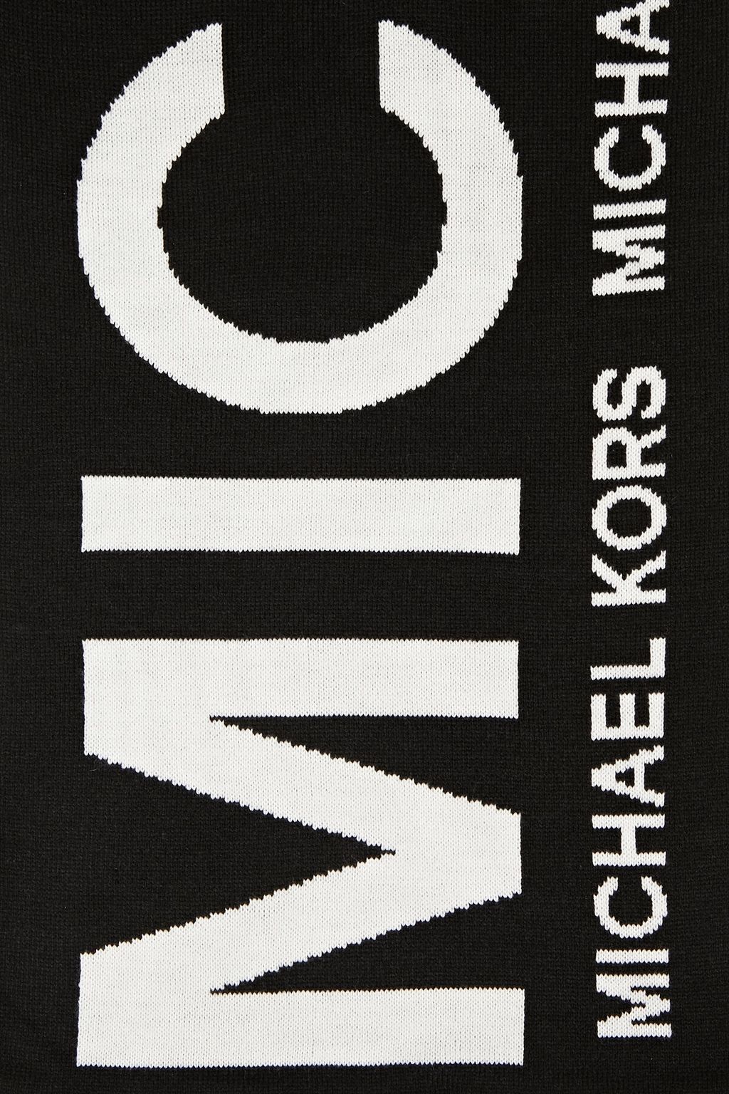 MICHAEL KORS Logo-print intarsia-knit scarf