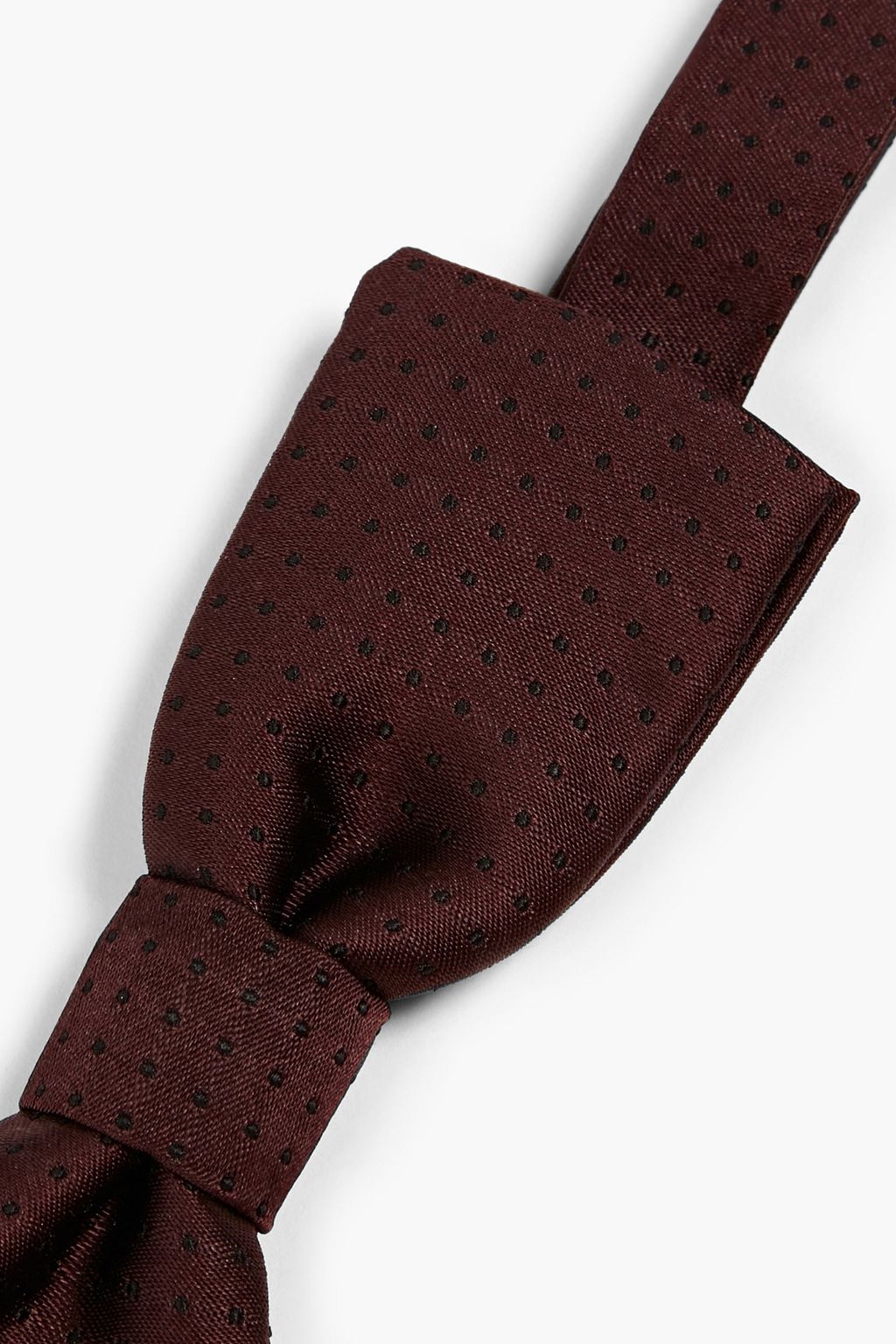 DOLCE & GABBANA Polka-dot silk-jacquard bow tie