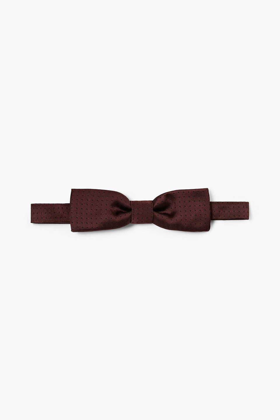 Dolce & Gabbana Polka-dot Silk-jacquard Bow Tie In Burgundy