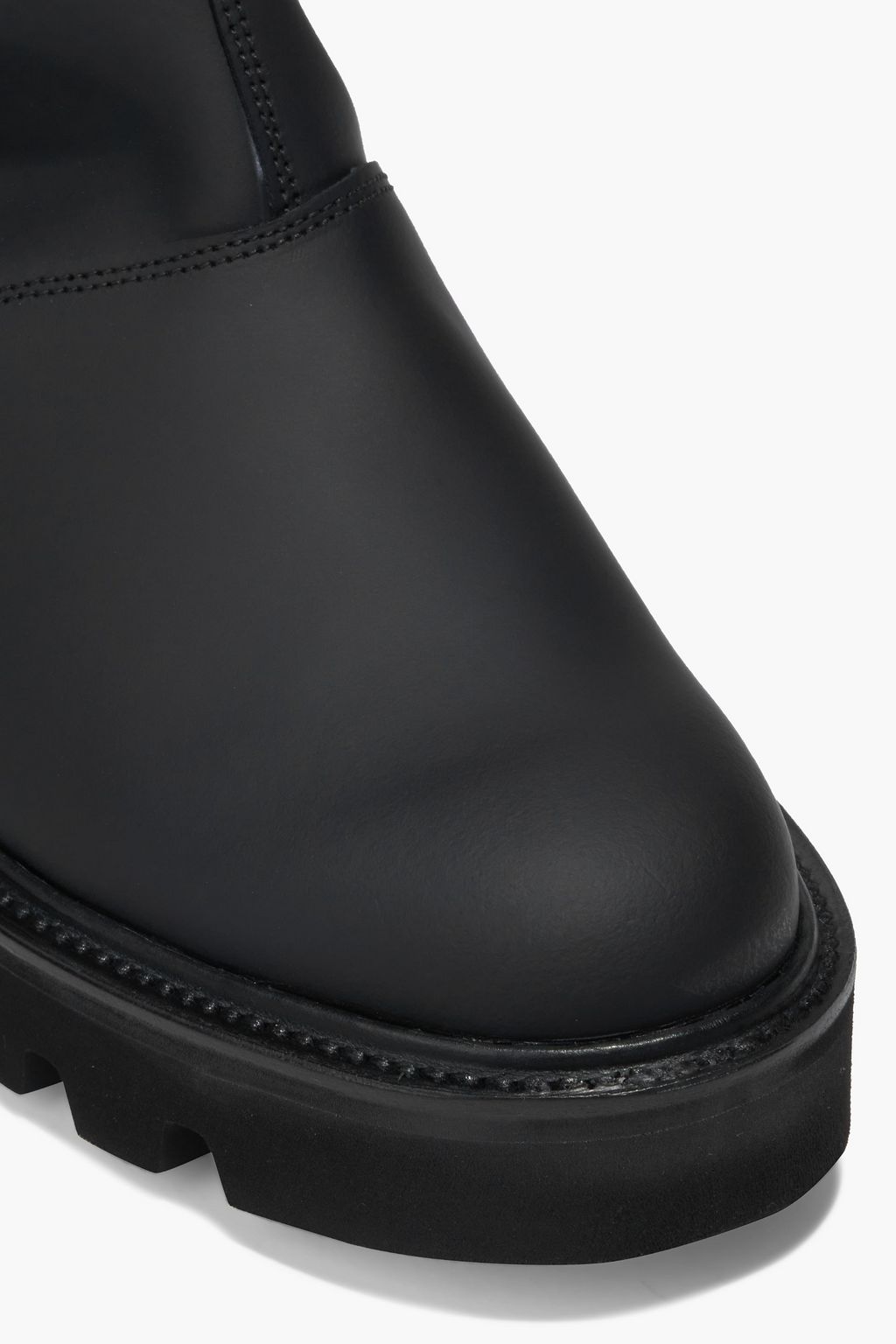 GRENSON Nessa rubberized leather knee boots