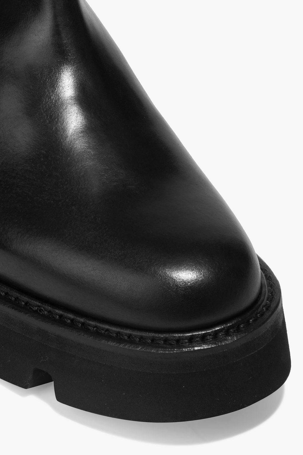 GRENSON Vanessa 글로시 가죽 니하이 부츠