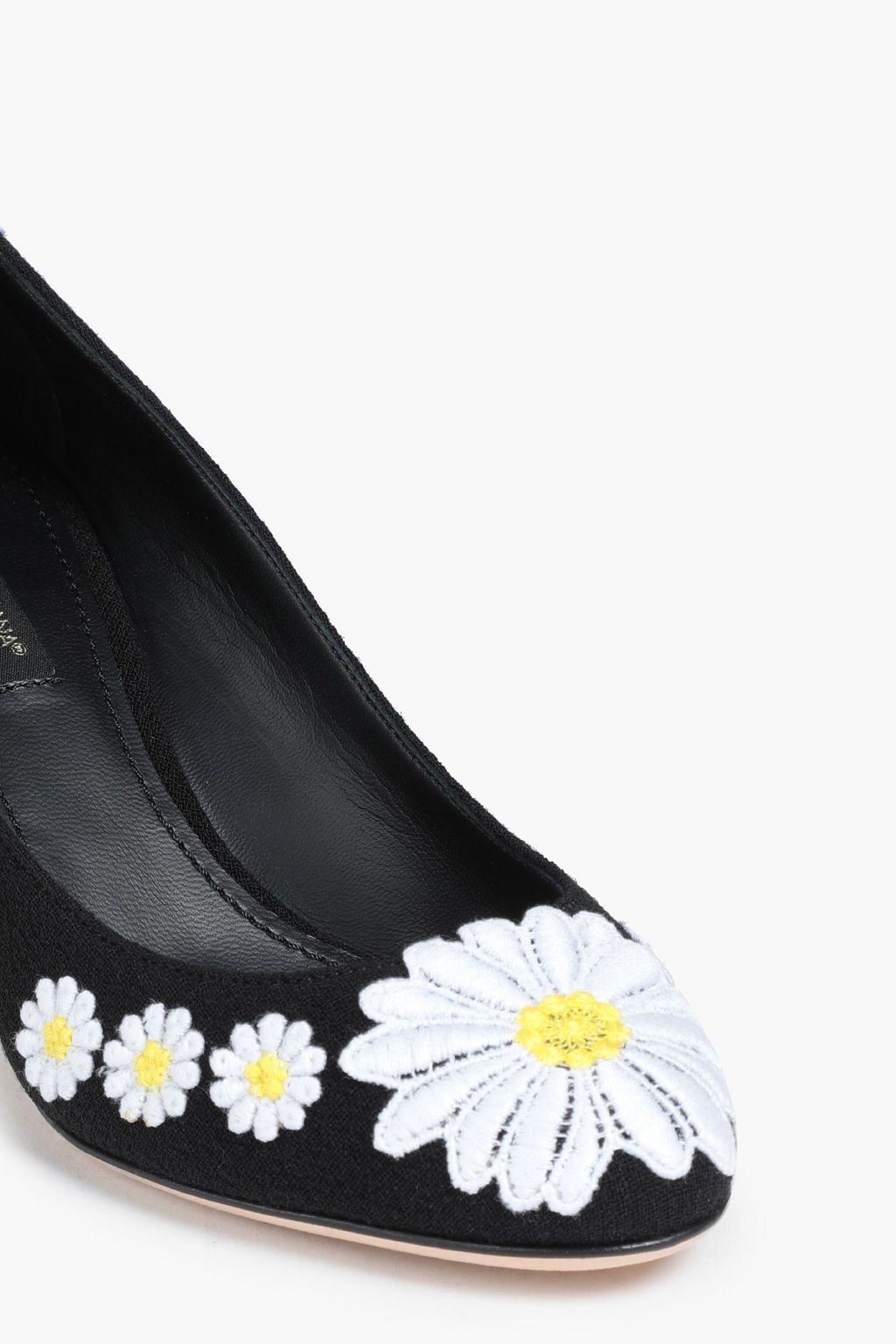 DOLCE&GABBANA Embroidered crepe pumps