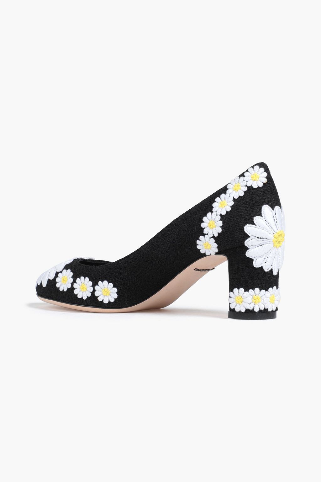 DOLCE&GABBANA Embroidered crepe pumps