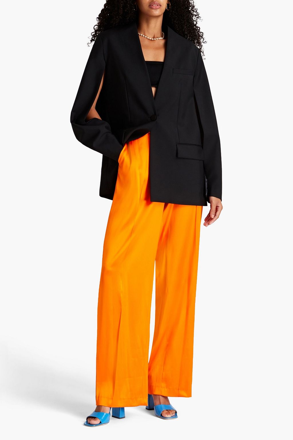 ROKSANDA Wool and mohair-blend crepe blazer