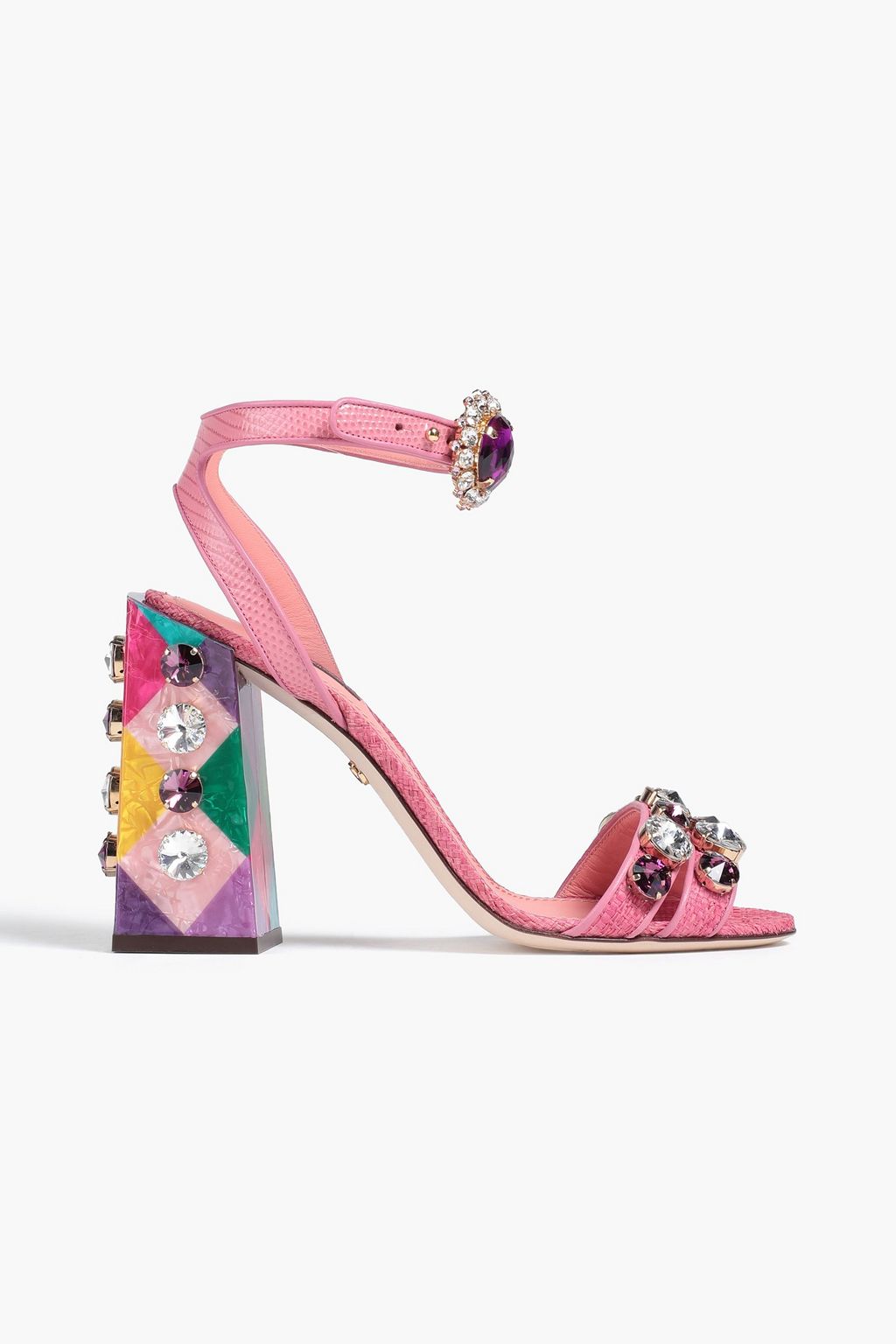DOLCE & GABBANA Embellished lizard-effect leather and straw sandals | Sale up to 70% off | THE OUTNET DOLCE & GABBANA Embellished lizard-effect leather and straw sandals | Sale up to 70% off | THE OUTNET