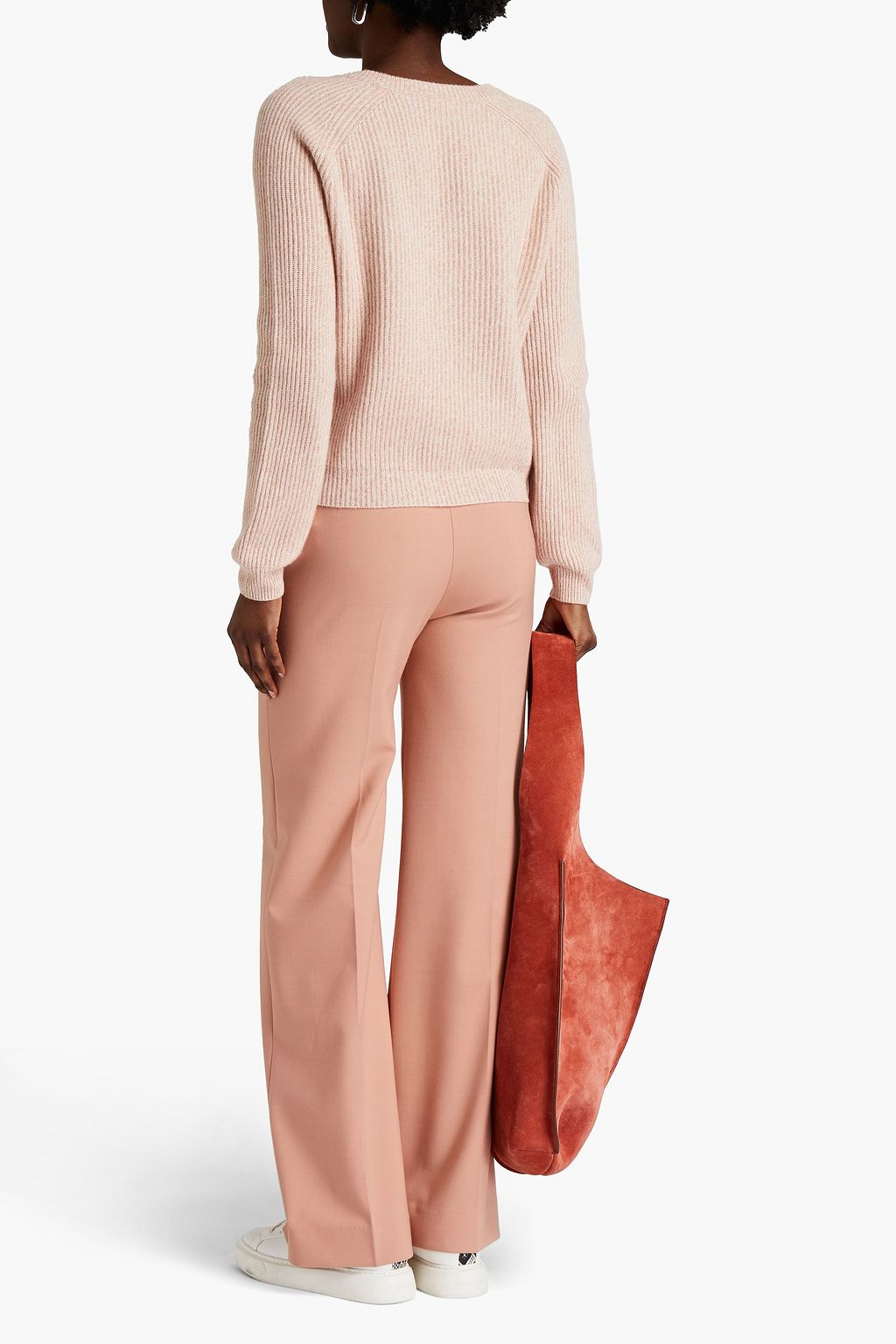 NAADAM Mélange ribbed cashmere sweater