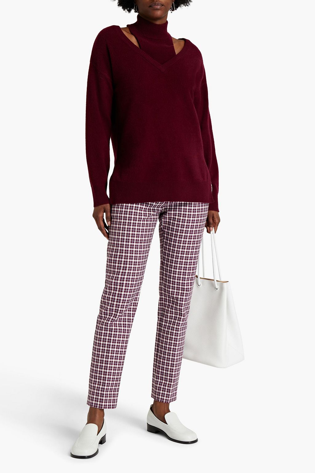 NAADAM Cutout cashmere turtleneck sweater