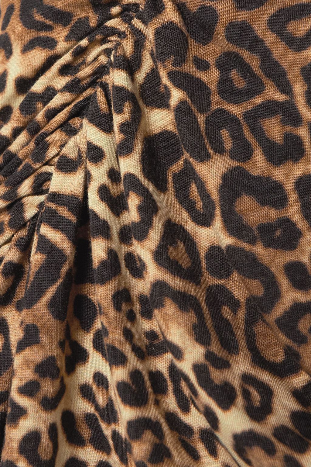 ALEXANDRE VAUTHIER Ruched leopard-print stretch-jersey mini dress