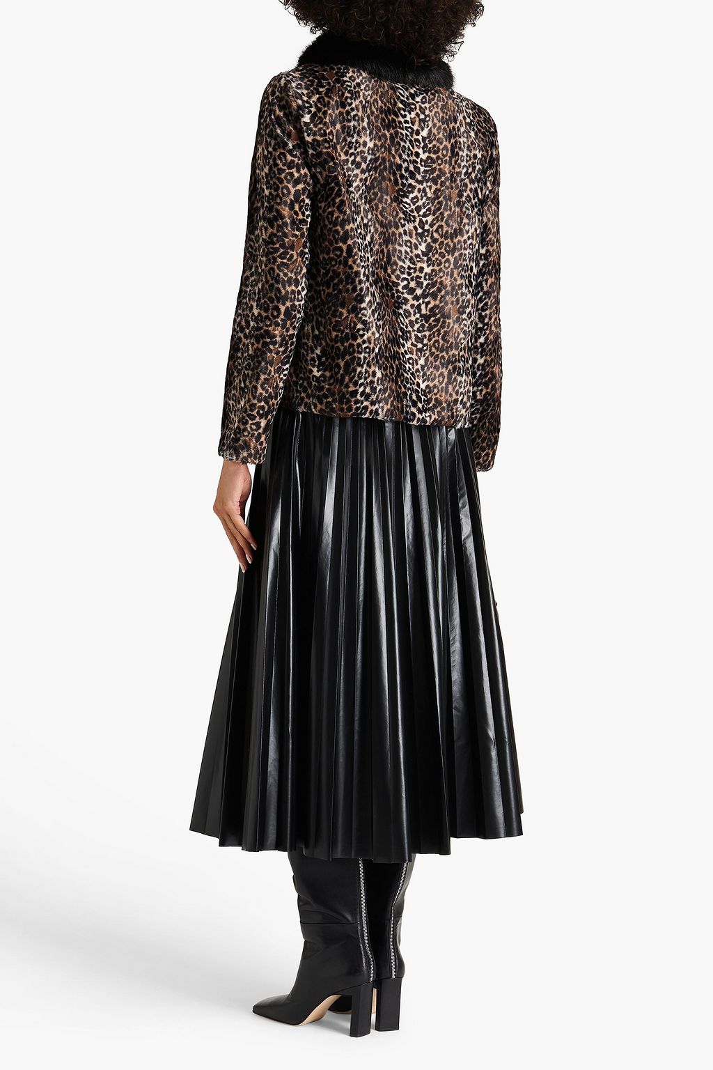 SHRIMPS Duke tiger-print faux fur jacket