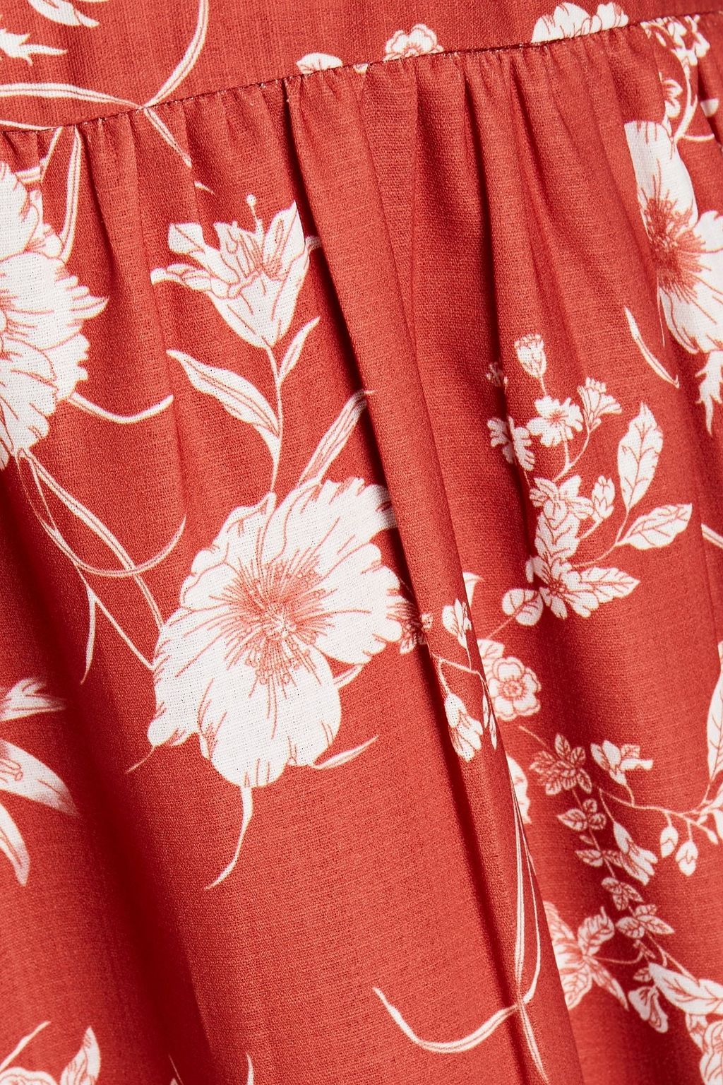 WALTER BAKER Cara floral-print crepe de chine midi dress