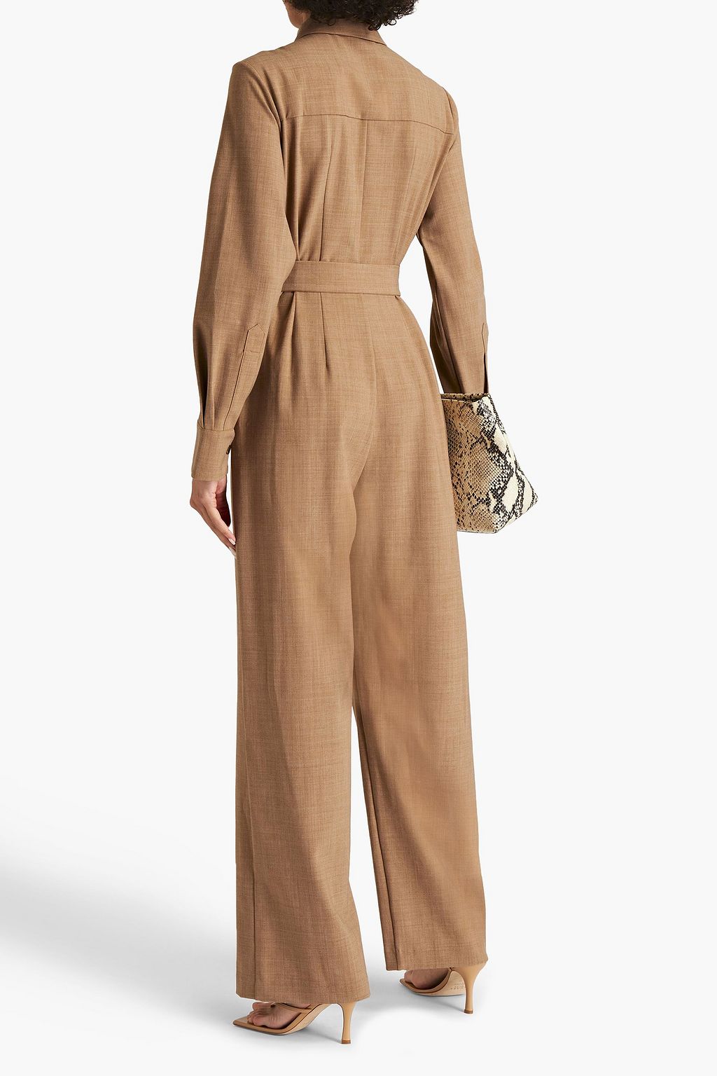 Coda belted woven wide-leg jumpsuit - Thumbnail 3
