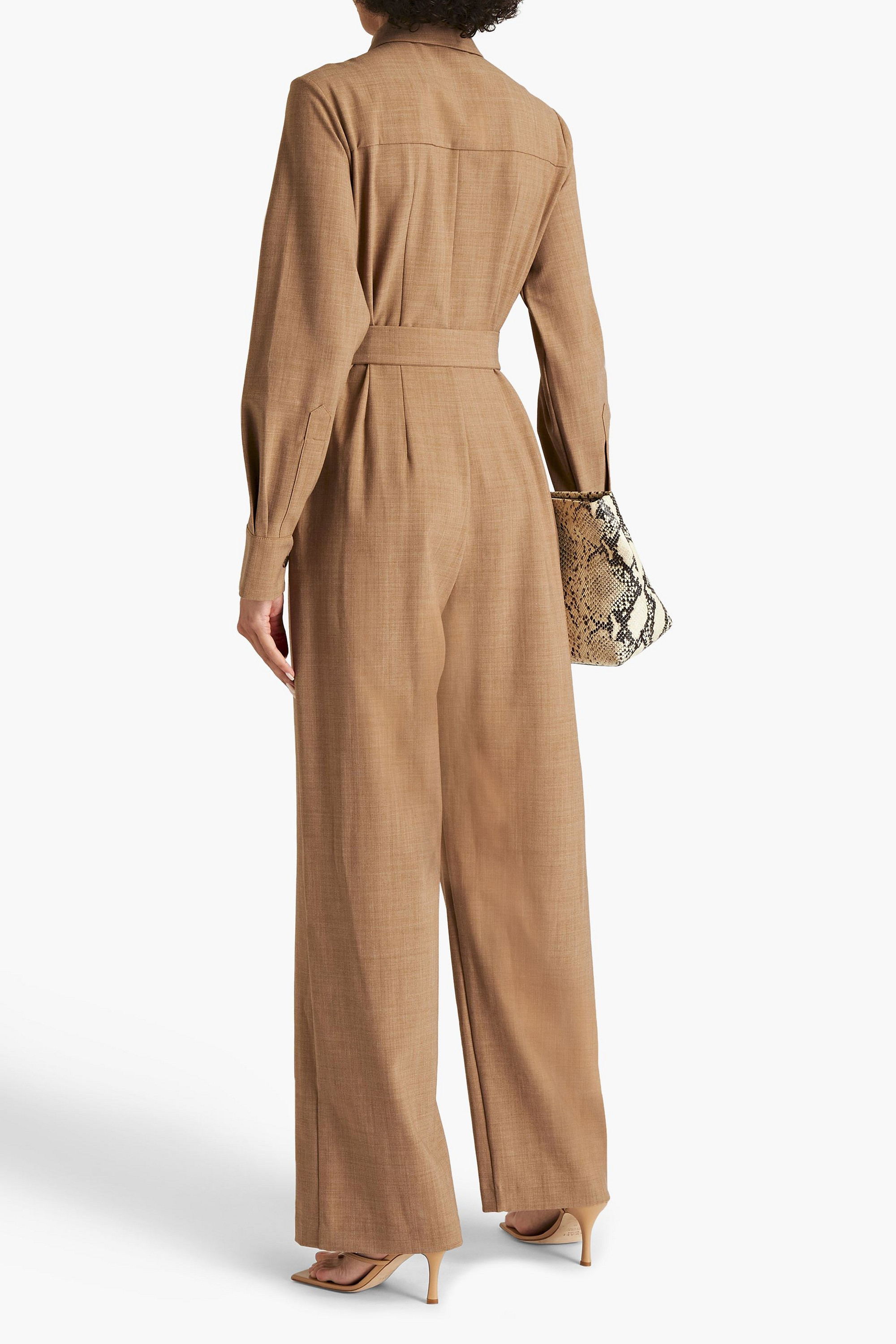 Anna Quan Coda belted woven wide-leg jumpsuit thumbnail