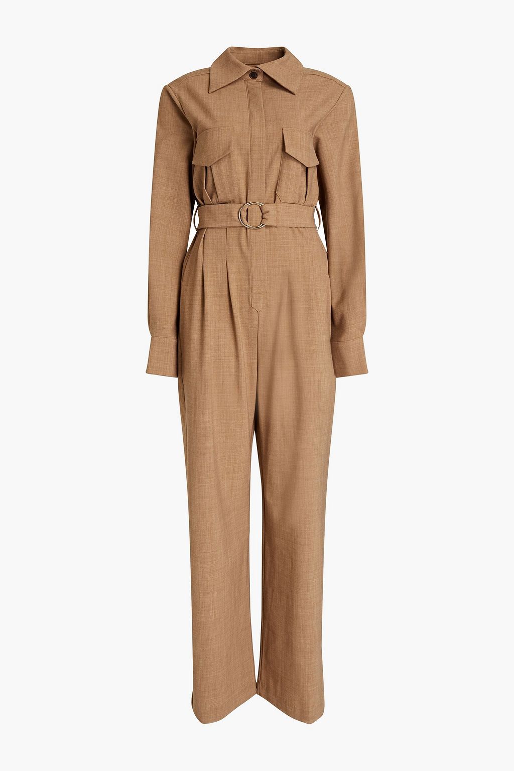 Coda belted woven wide-leg jumpsuit