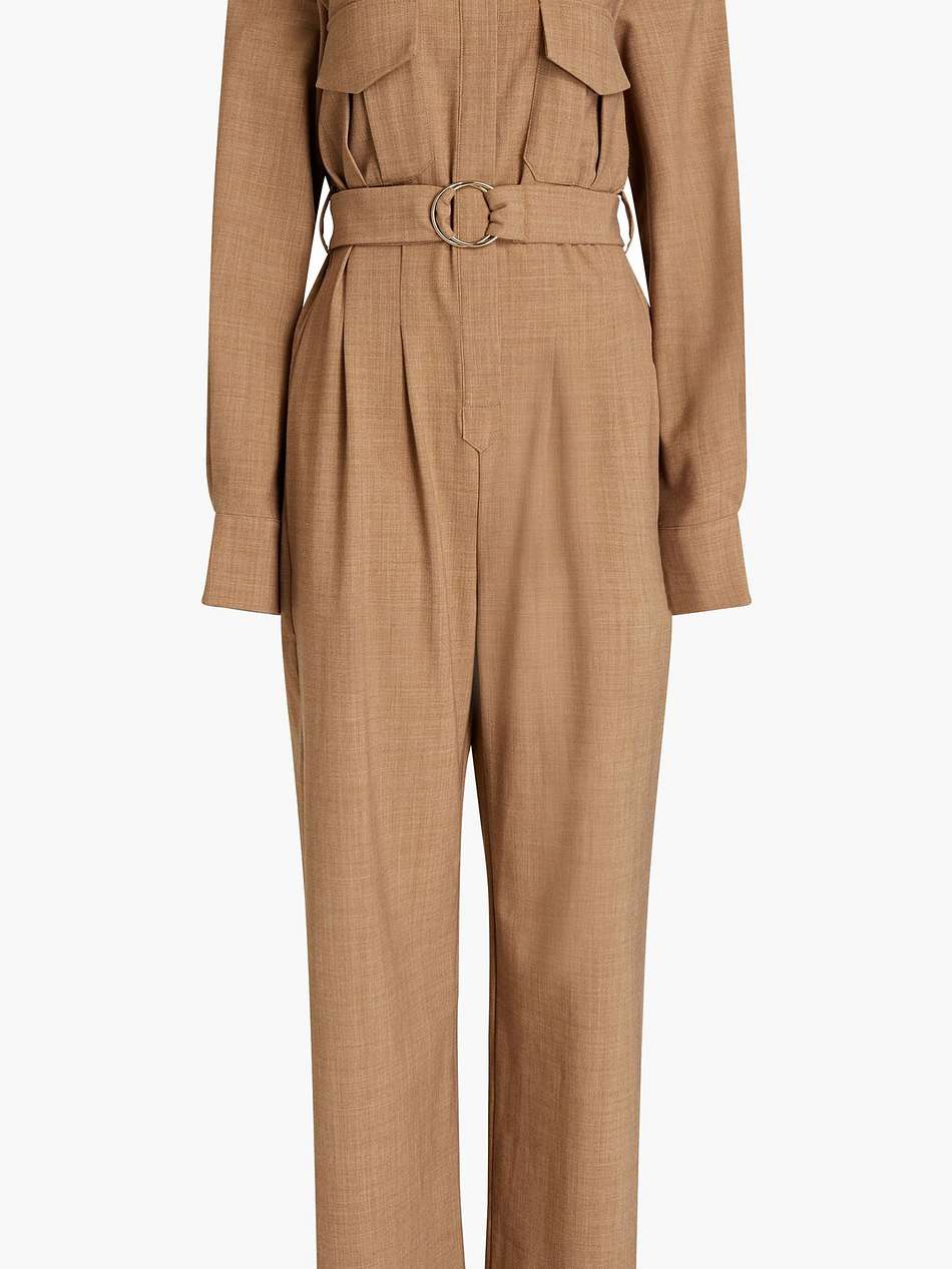 coda belted woven wide-leg jumpsuit