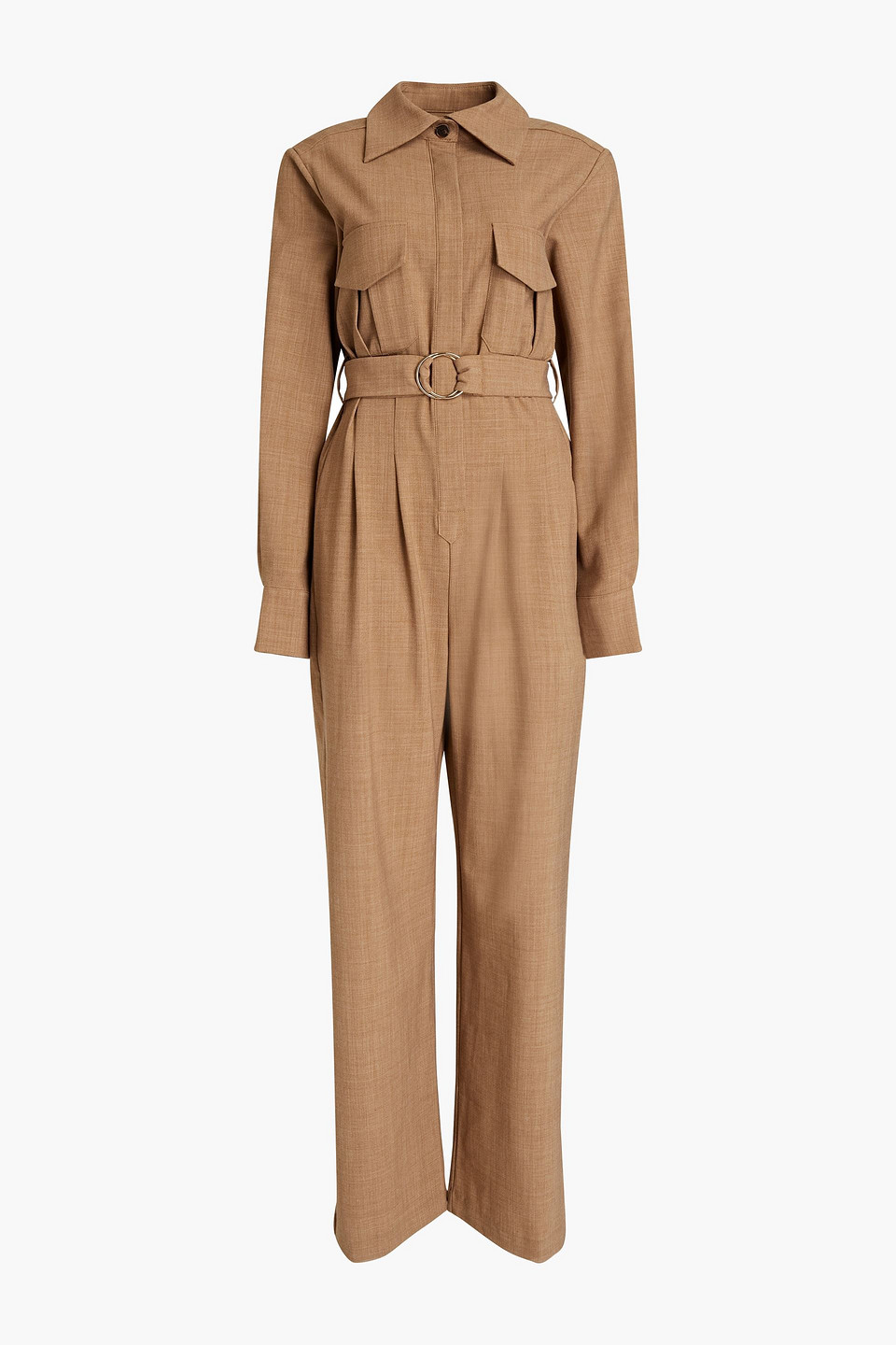 Coda belted woven wide-leg jumpsuit