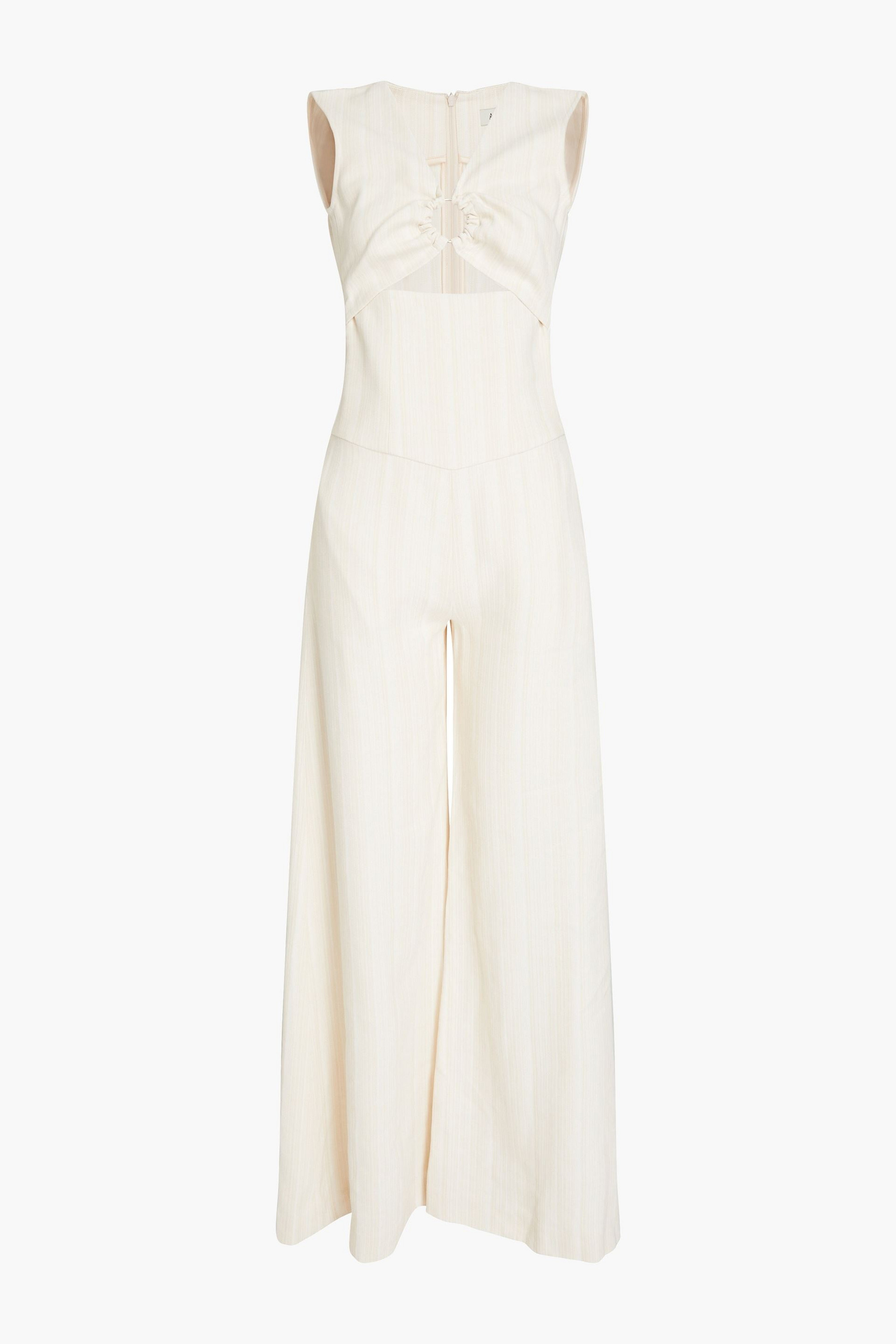 Anna Quan Mariana cutout woven wide-leg jumpsuit