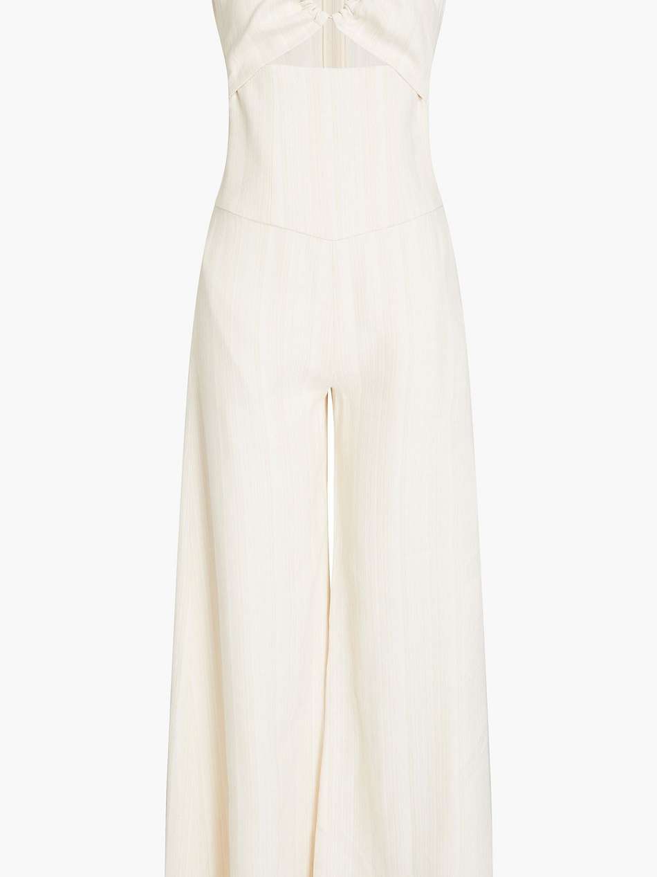 mariana cutout woven wide-leg jumpsuit