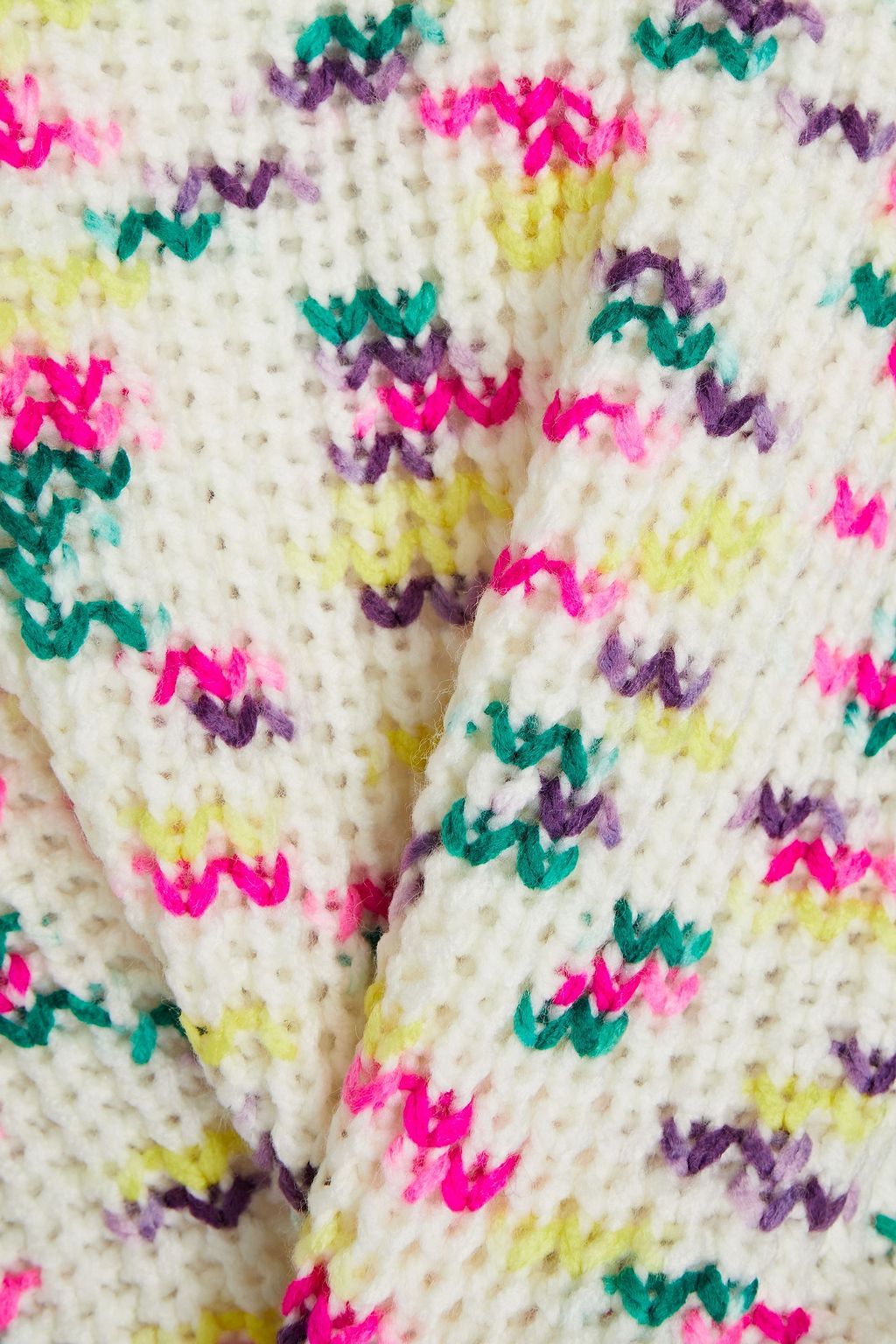 CINQ À SEPT Marled knitted sweater