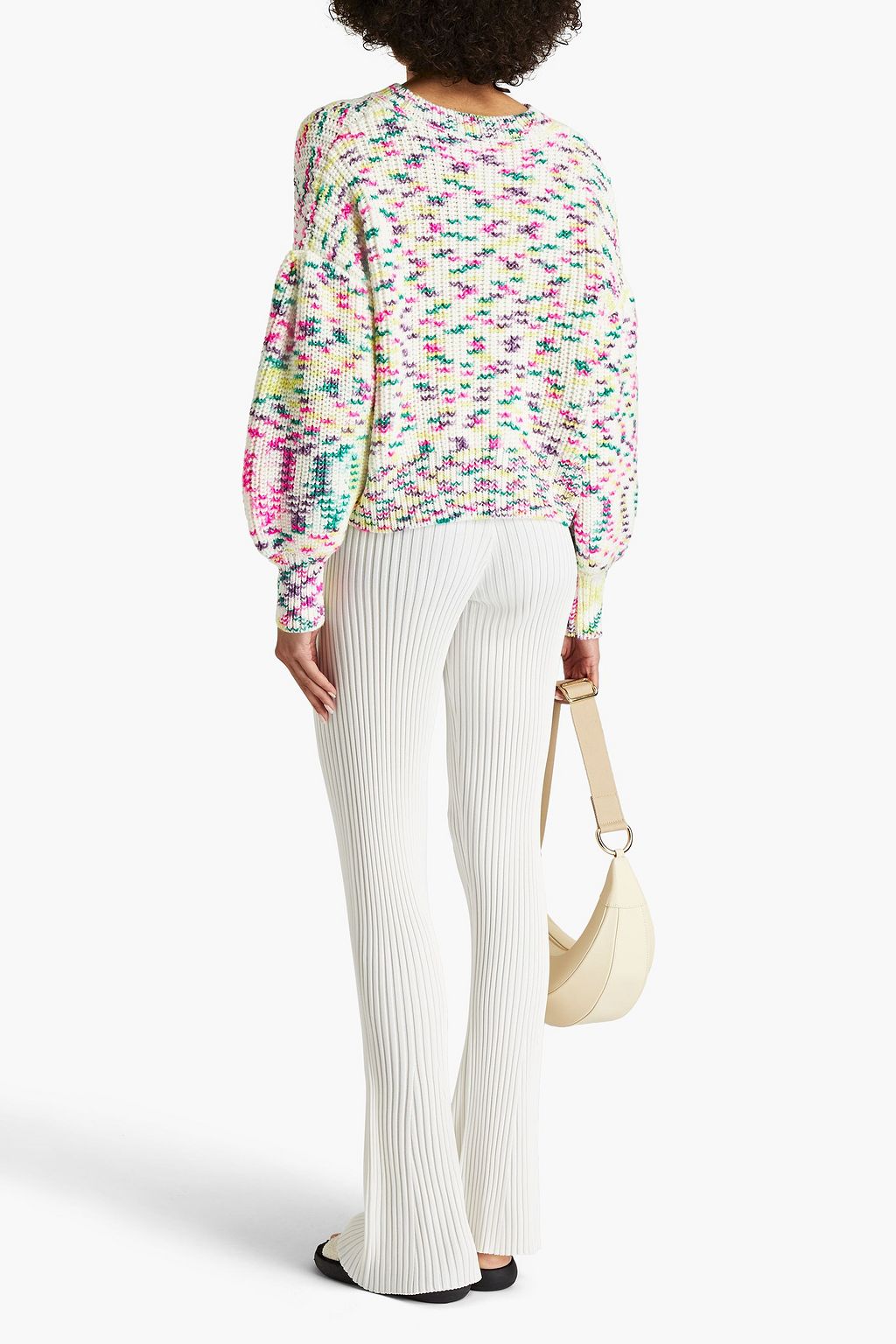 CINQ À SEPT Marled knitted sweater