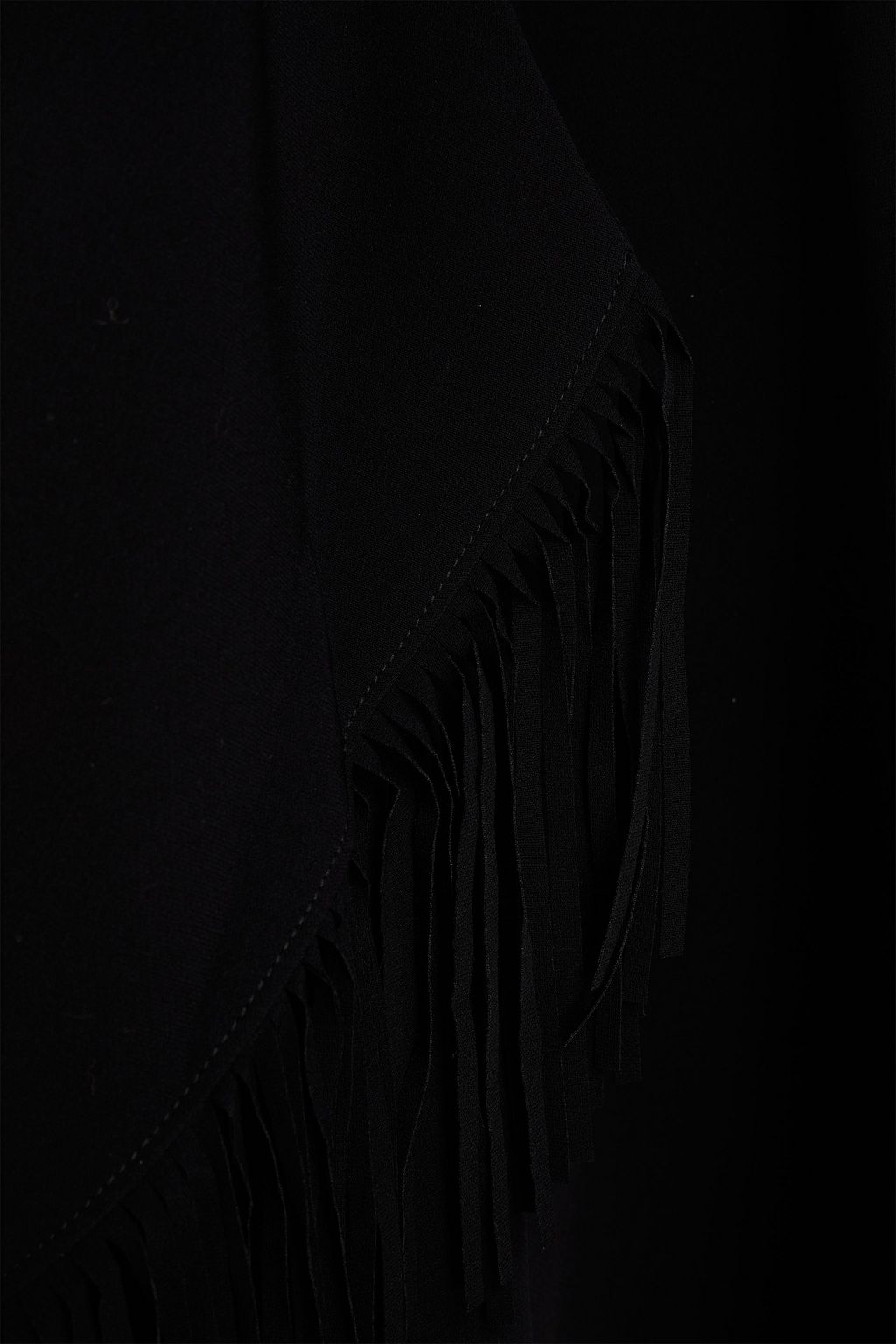 CINQ À SEPT Azura fringed crepe jacket