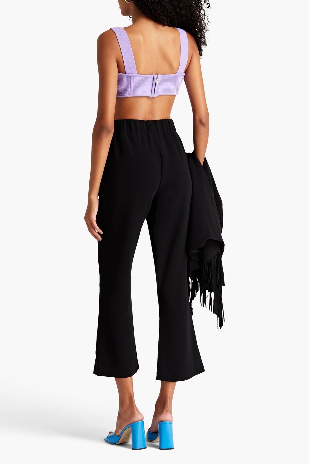 CINQ À SEPT Crepe kick-flare pants