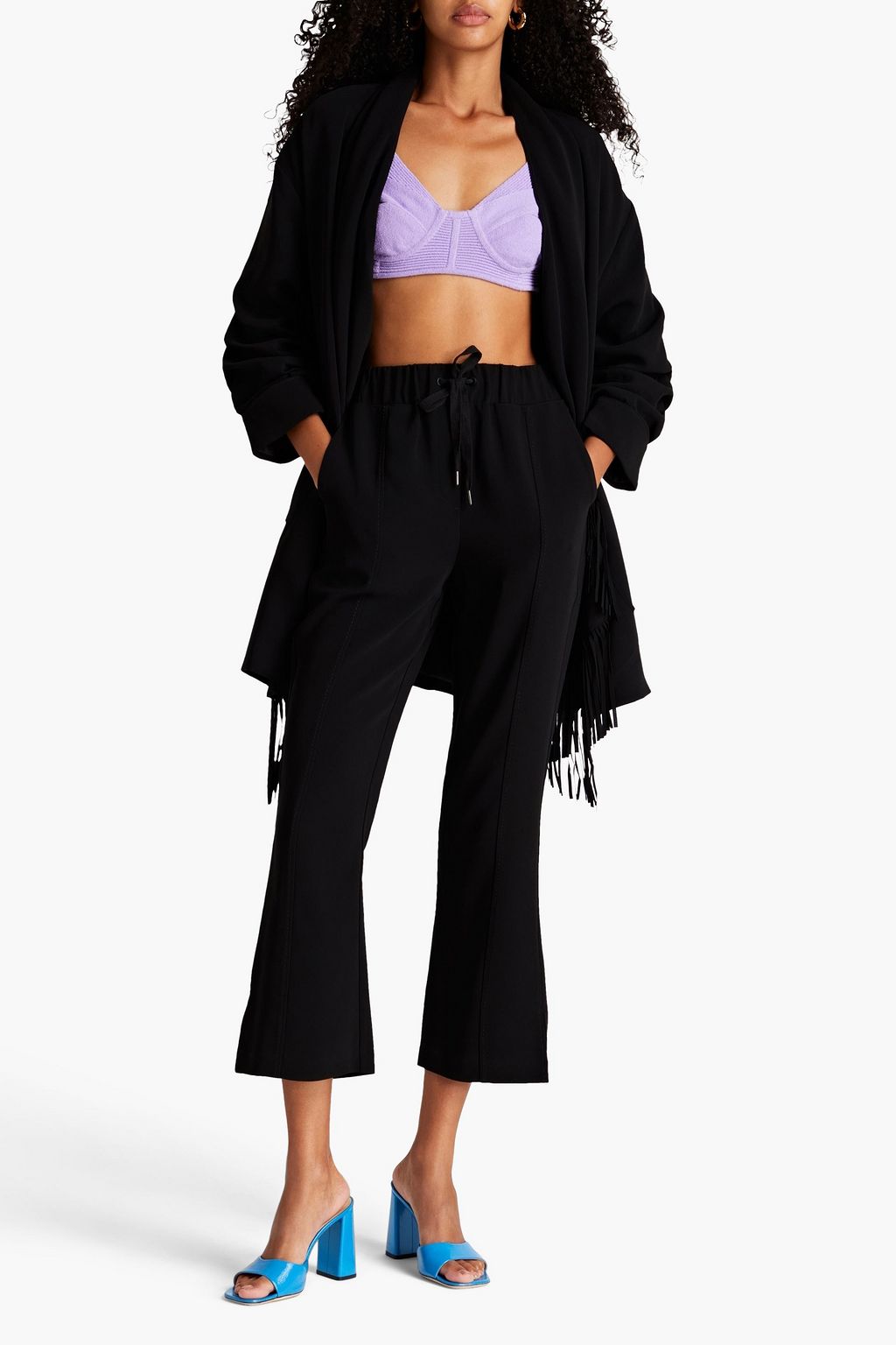 CINQ À SEPT Crepe kick-flare pants